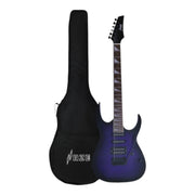 Haze 11HSJS Purpleburst Electric Guitar SSH with Whammy Bar
