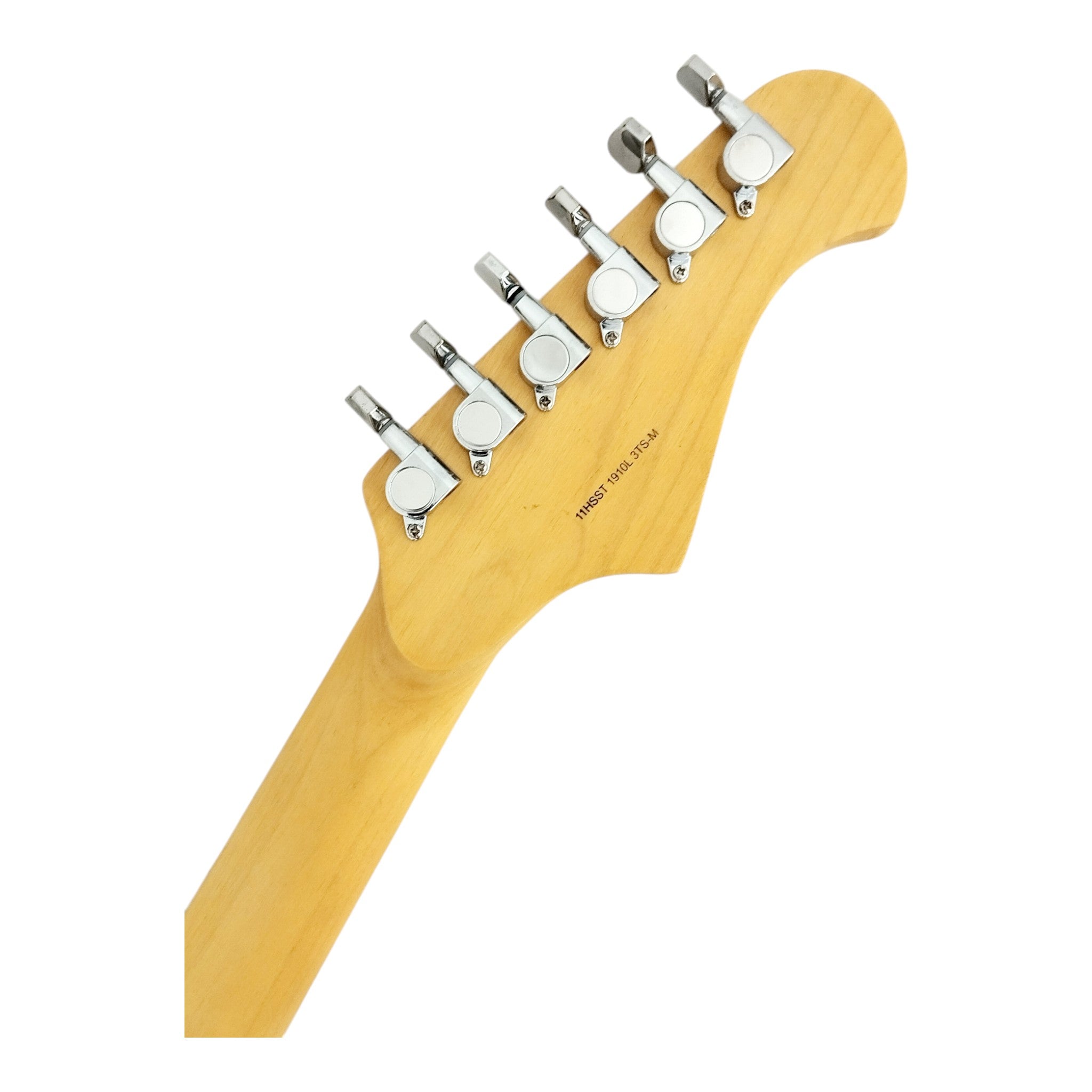 Haze 11HSST Sunburst Left-Handed SSS Electric Guitar + 10W Amp. (Optional)