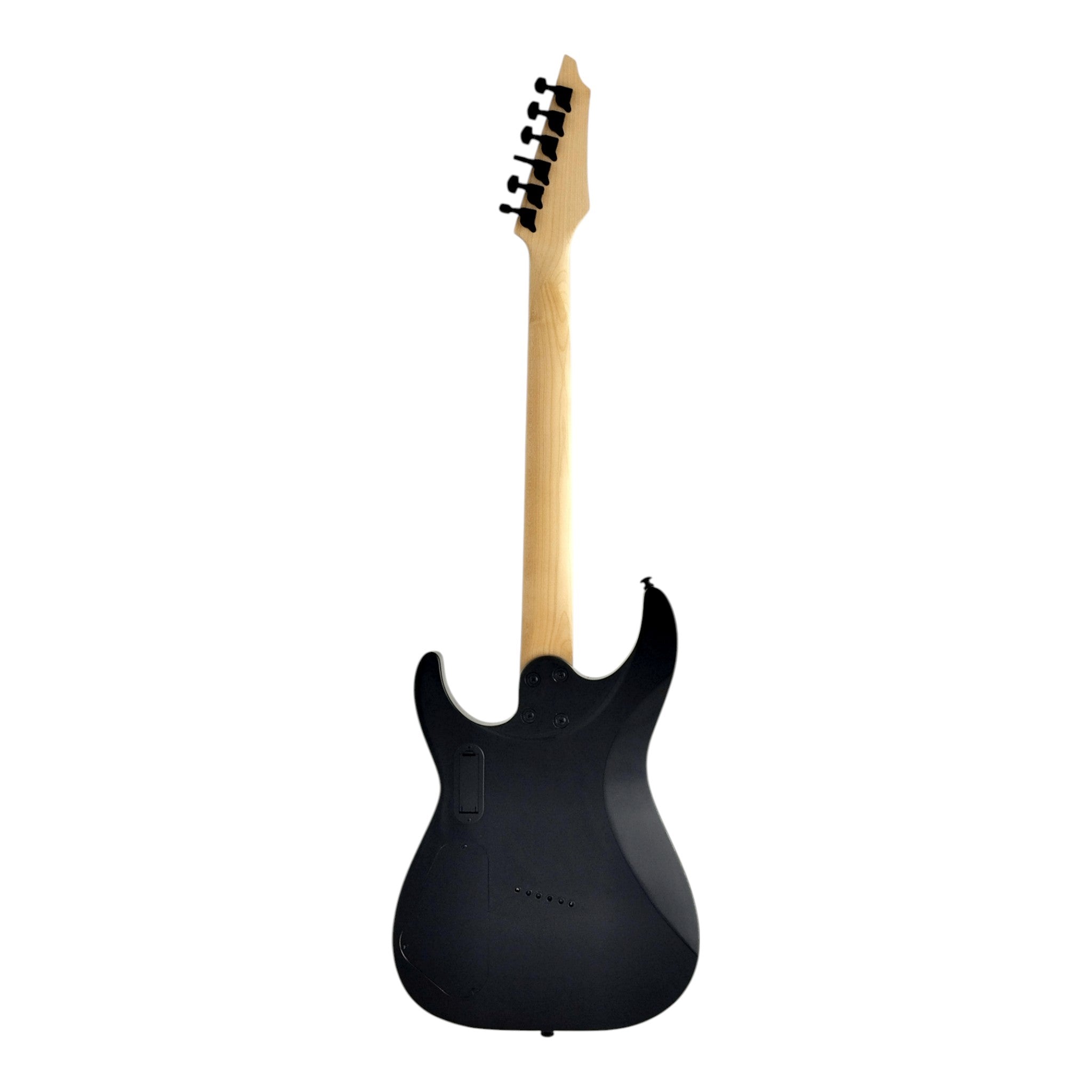 Haze 6FF Vintageburst 6-String Fanned Fret Electric Guitar with Active Humbuckers