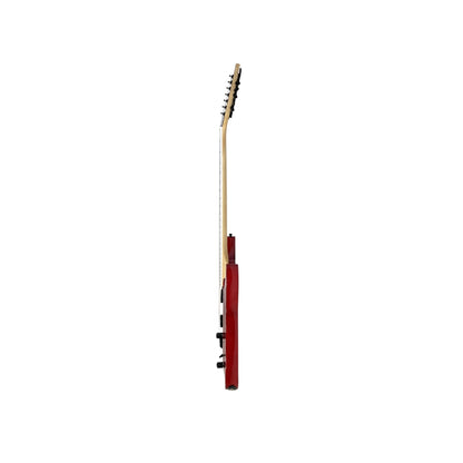 Haze 7FF Dark Cherry 7-String Fanned Fret Electric Guitar with Active Humbuckers
