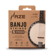 Haze BJ-0909 5-String Banjo Strings – Nickel Wound, High-Carbon Steel Core