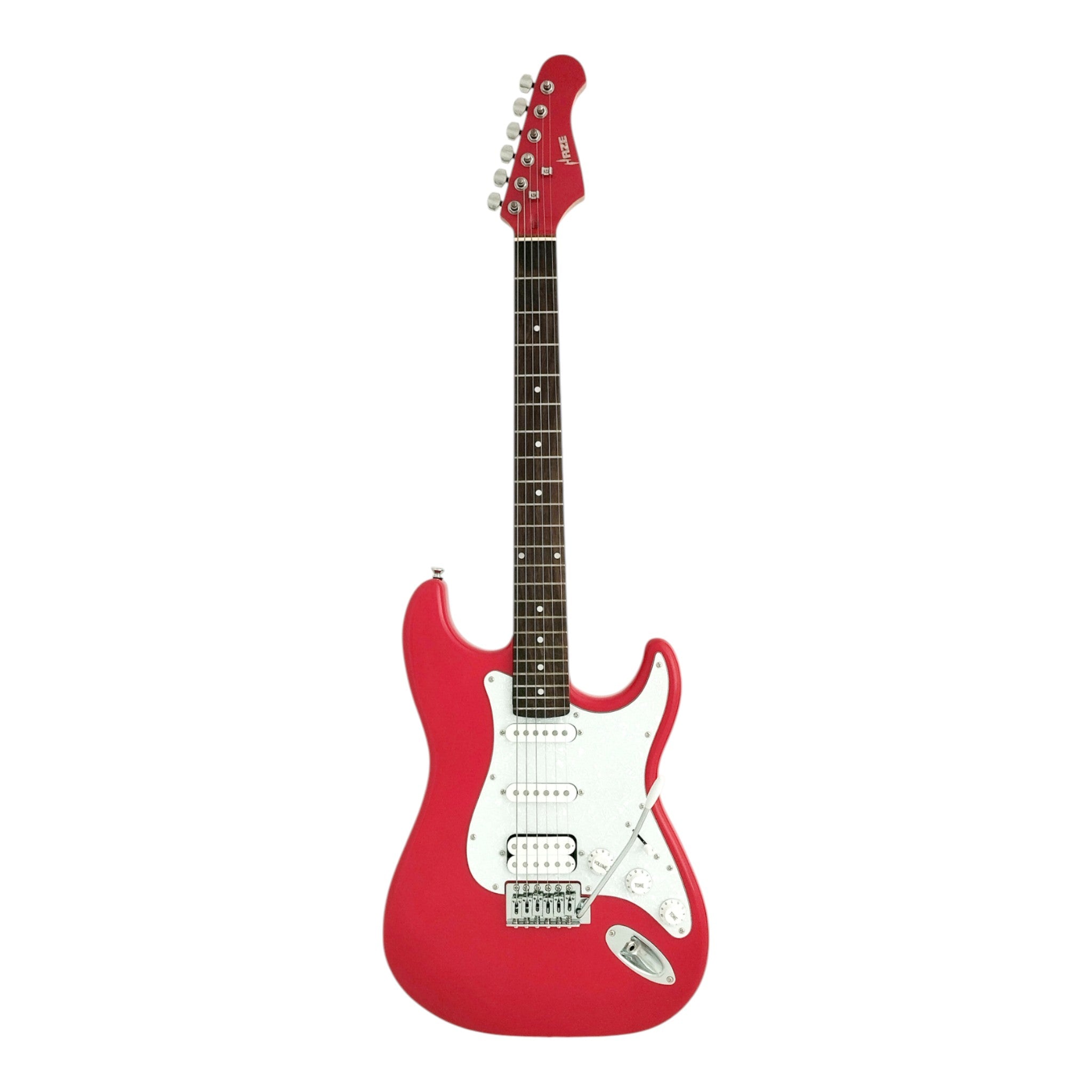Haze E211 Fiesta Red HST Electric Guitar with Accessories + 10W Amp. (Optional)