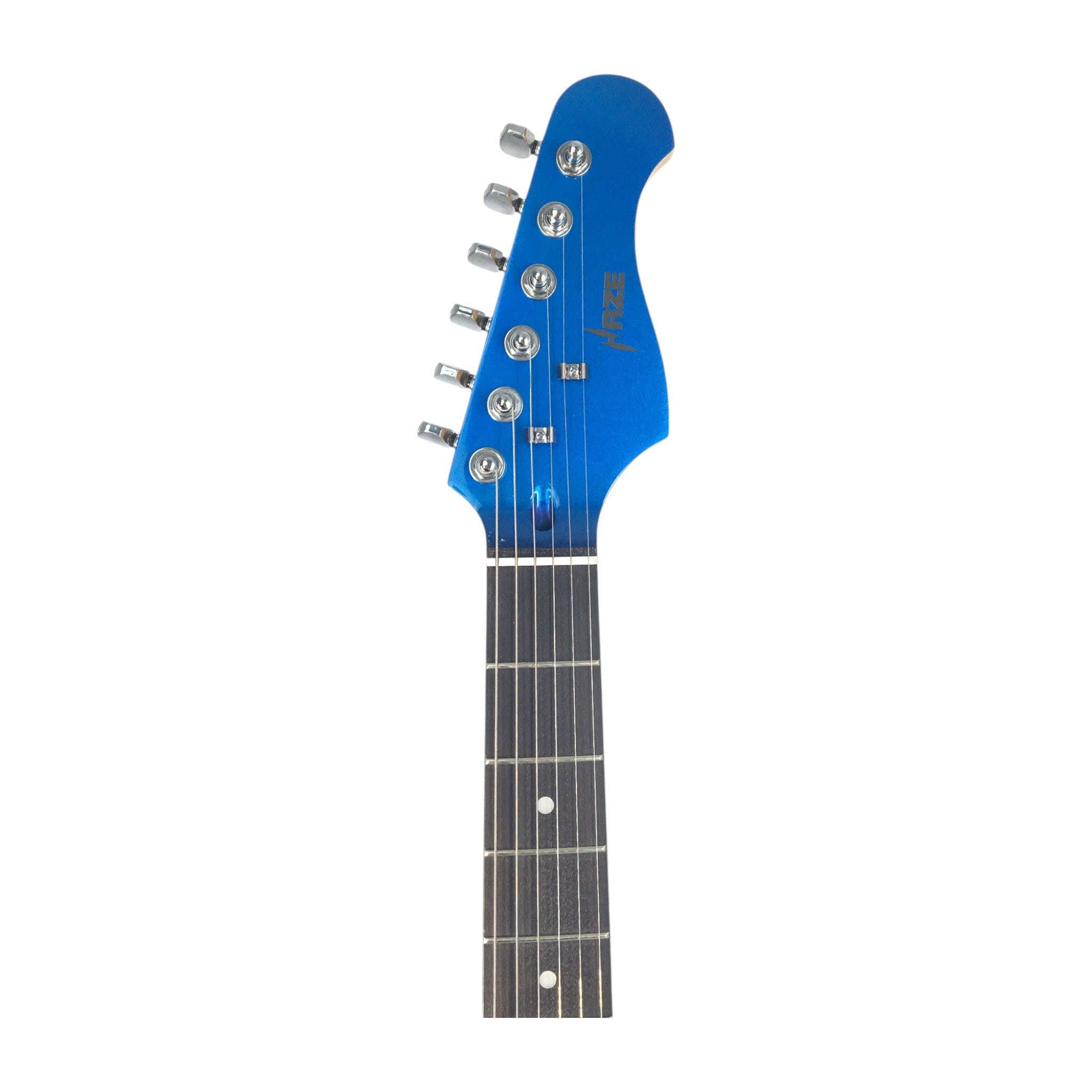 Haze E211 Classic Blue HST Electric Guitar with Accessories + 10W Amp. (Optional)