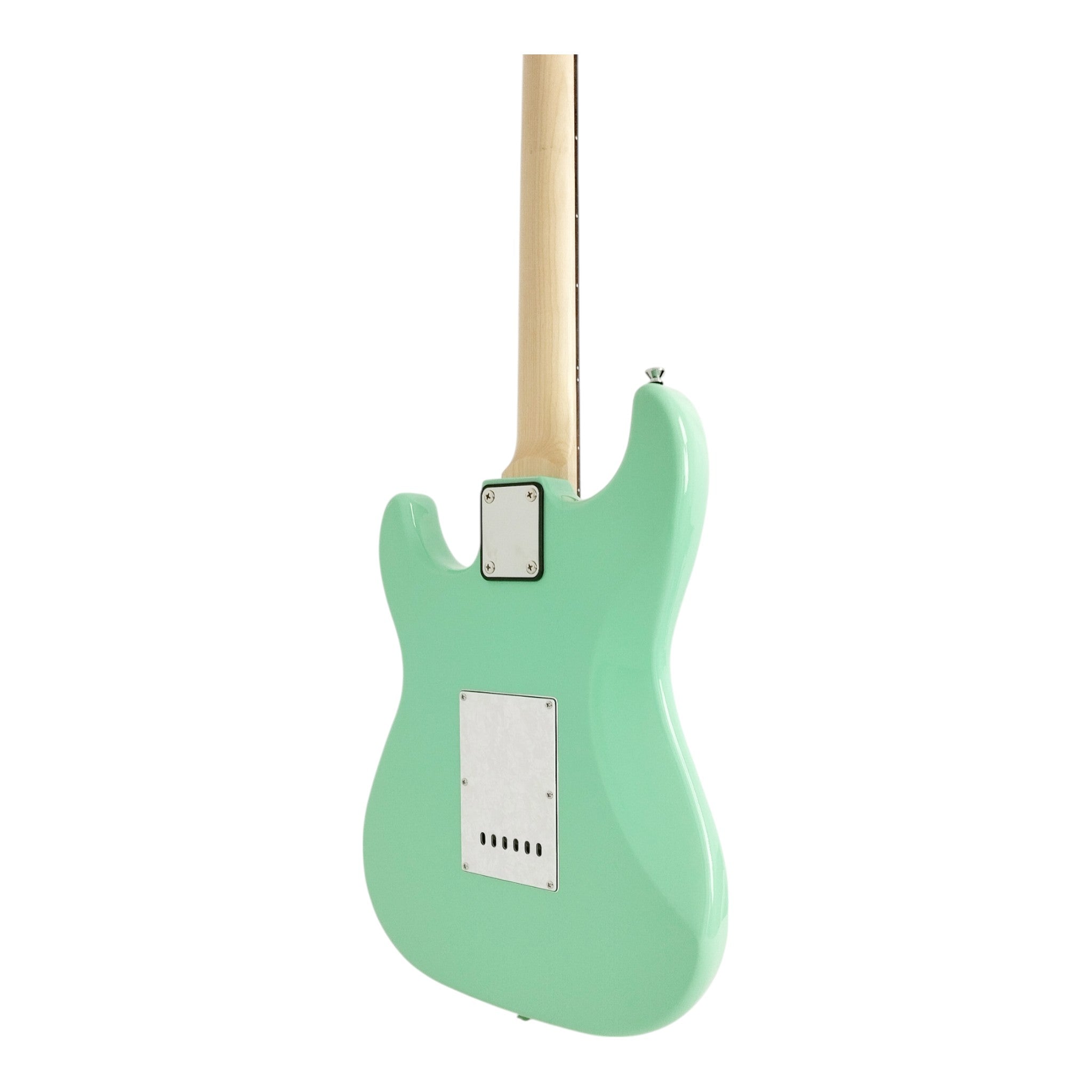 Haze E211 Surf Green HST Electric Guitar with Accessories + 10W Amp. (Optional)