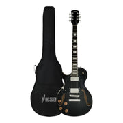 Haze E239 Black Left-Handed Semi-Hollow Electric Guitar with Dual Humbuckers