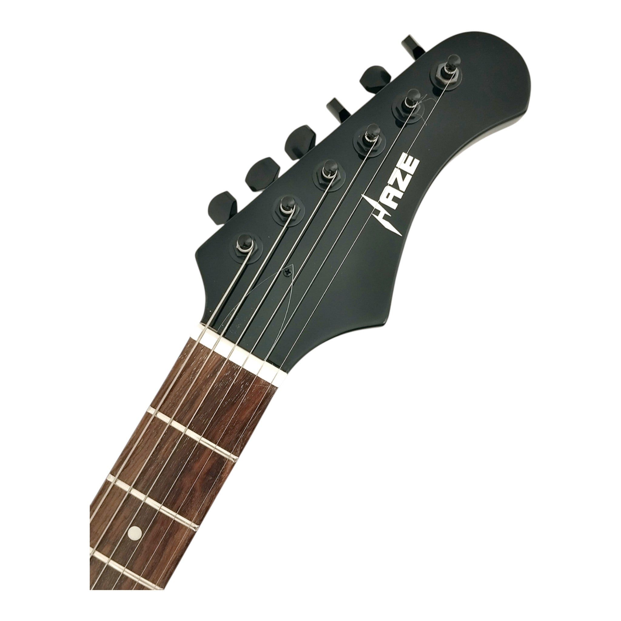 Haze FB1940 Purpleburst Explorer-Style Electric Guitar with Outward Contour