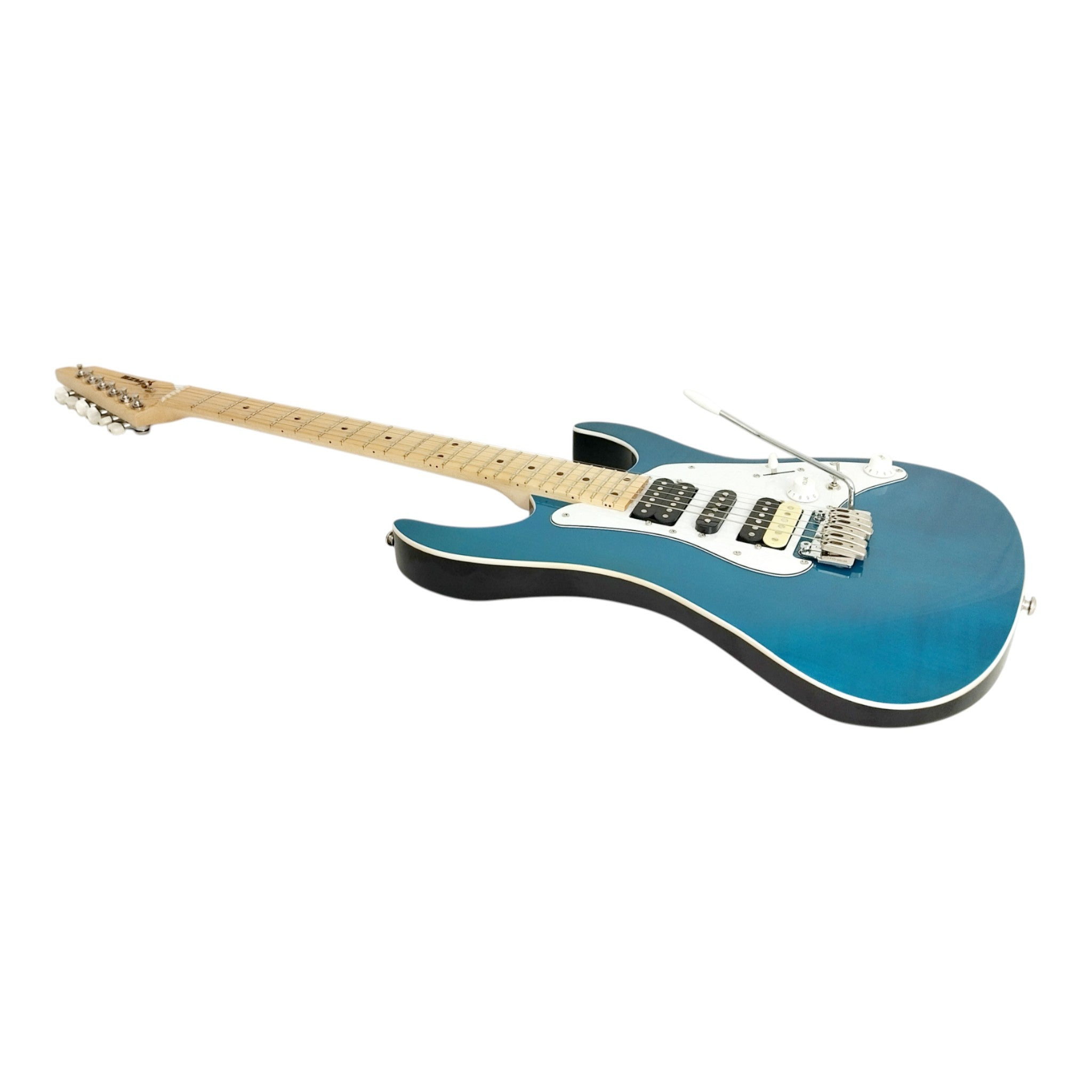 Haze FORRESTANGEL Teal Blue Electric Guitar with Floating Wilkinson Tremolo, Locking Tuners and Coil Tap