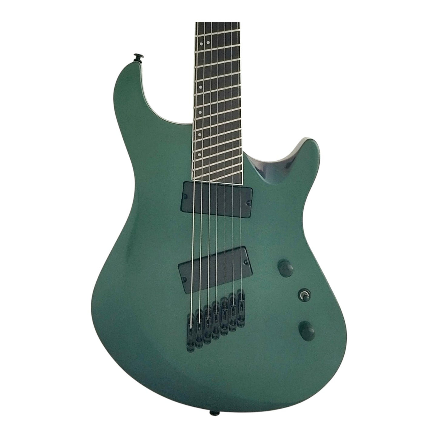 Haze 7FF Chameleon 7-String Fanned Fret Electric Guitar with Active Humbuckers