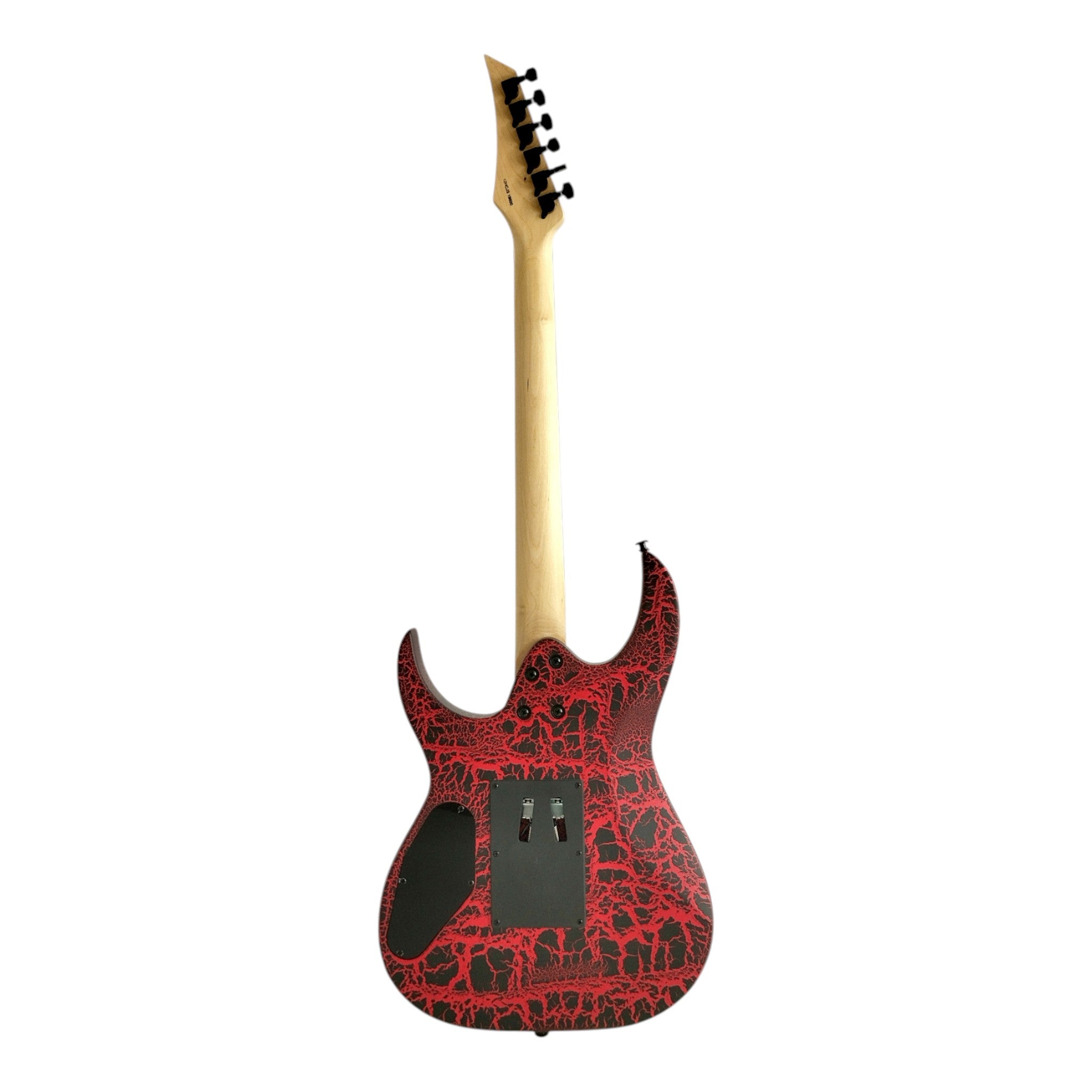 Haze HCJS19 Molten Red/Black Electric Guitar with Floyd Rose Bridge