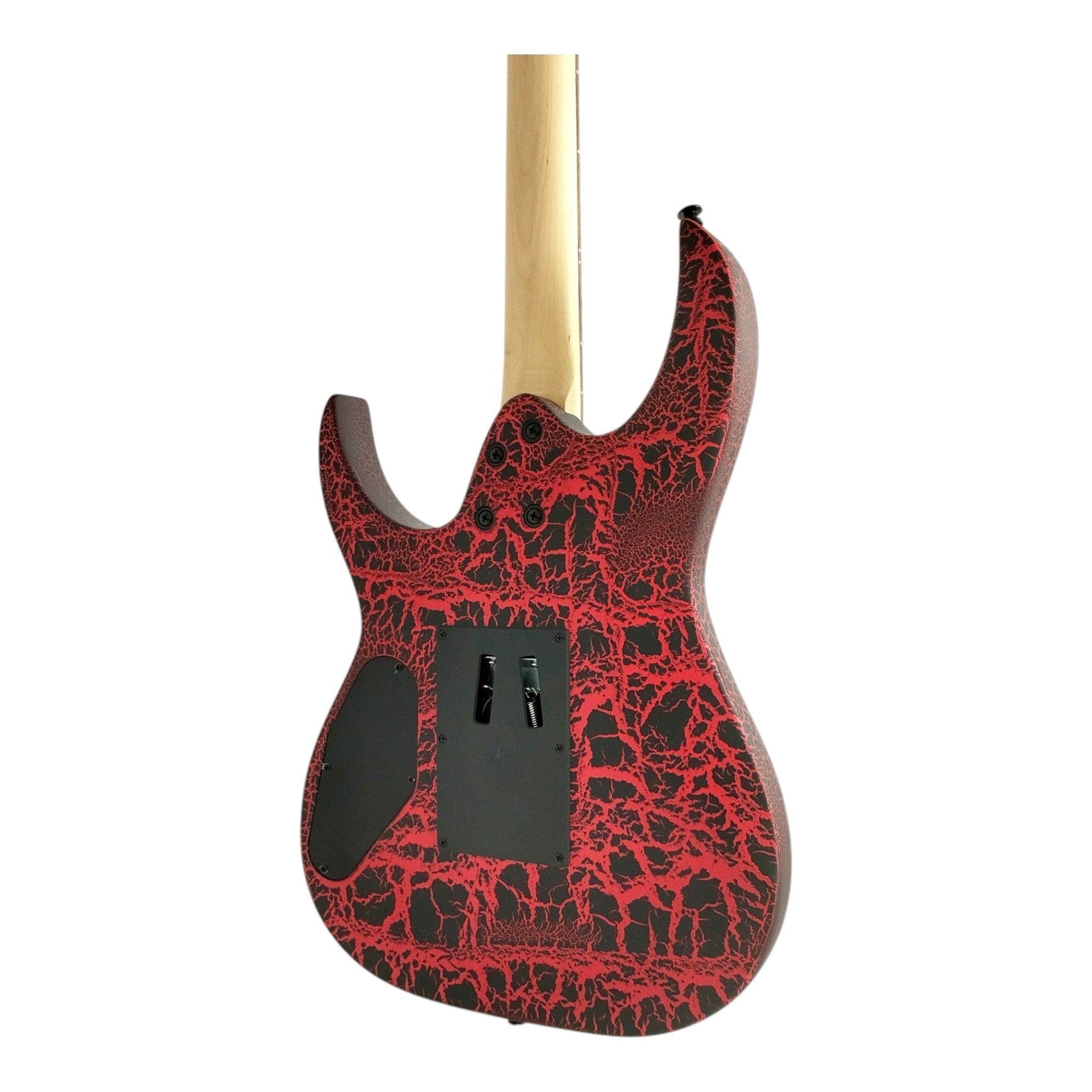 Haze HCJS19 Molten Red/Black Electric Guitar with Floyd Rose Bridge