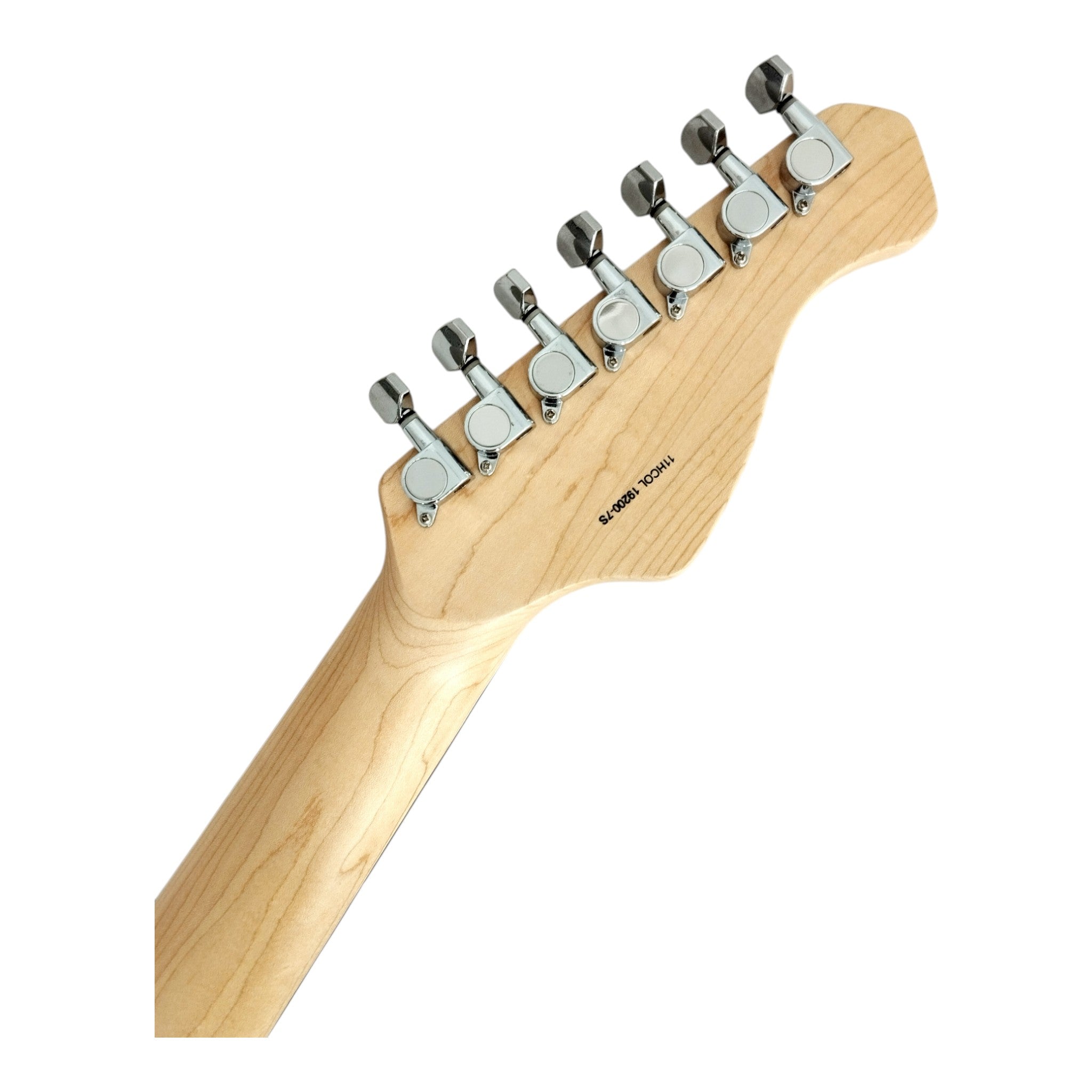 Haze HCOL19 Deep Forest Green/Yellow 7-String Electric Guitar