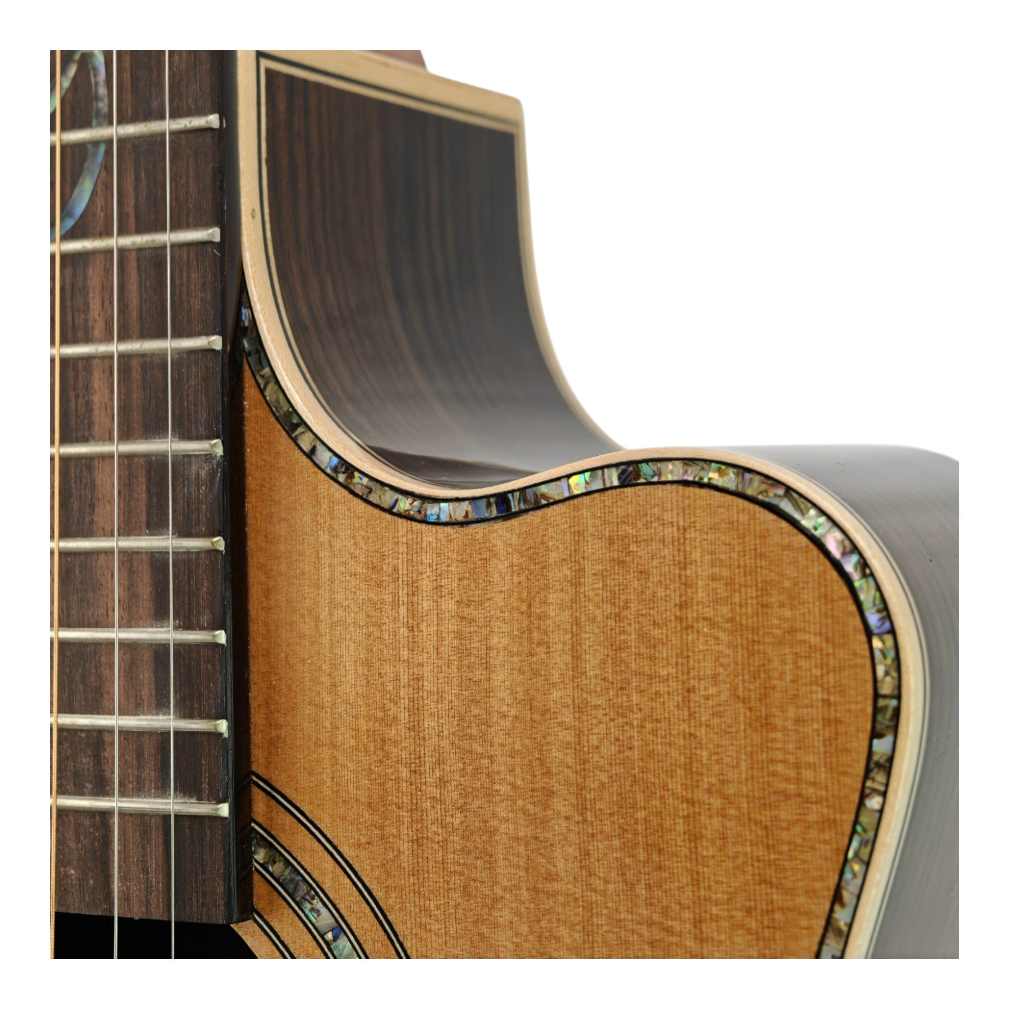 Haze HSC100 'Lotus Duo' Acoustic Guitar - Solid Cedar HCS100CEQ