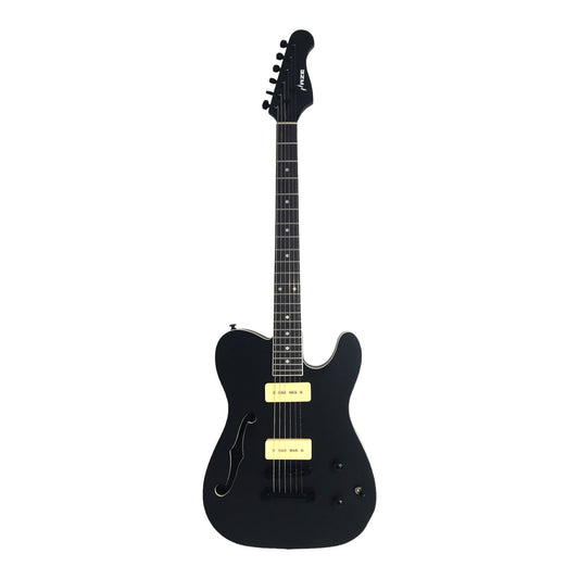Haze HSE501BK "Midnight Muse" Semi-Hollow Electric Guitar with M-90 Pickups