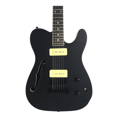 Haze HSE501BK "Midnight Muse" Semi-Hollow Electric Guitar with M-90 Pickups