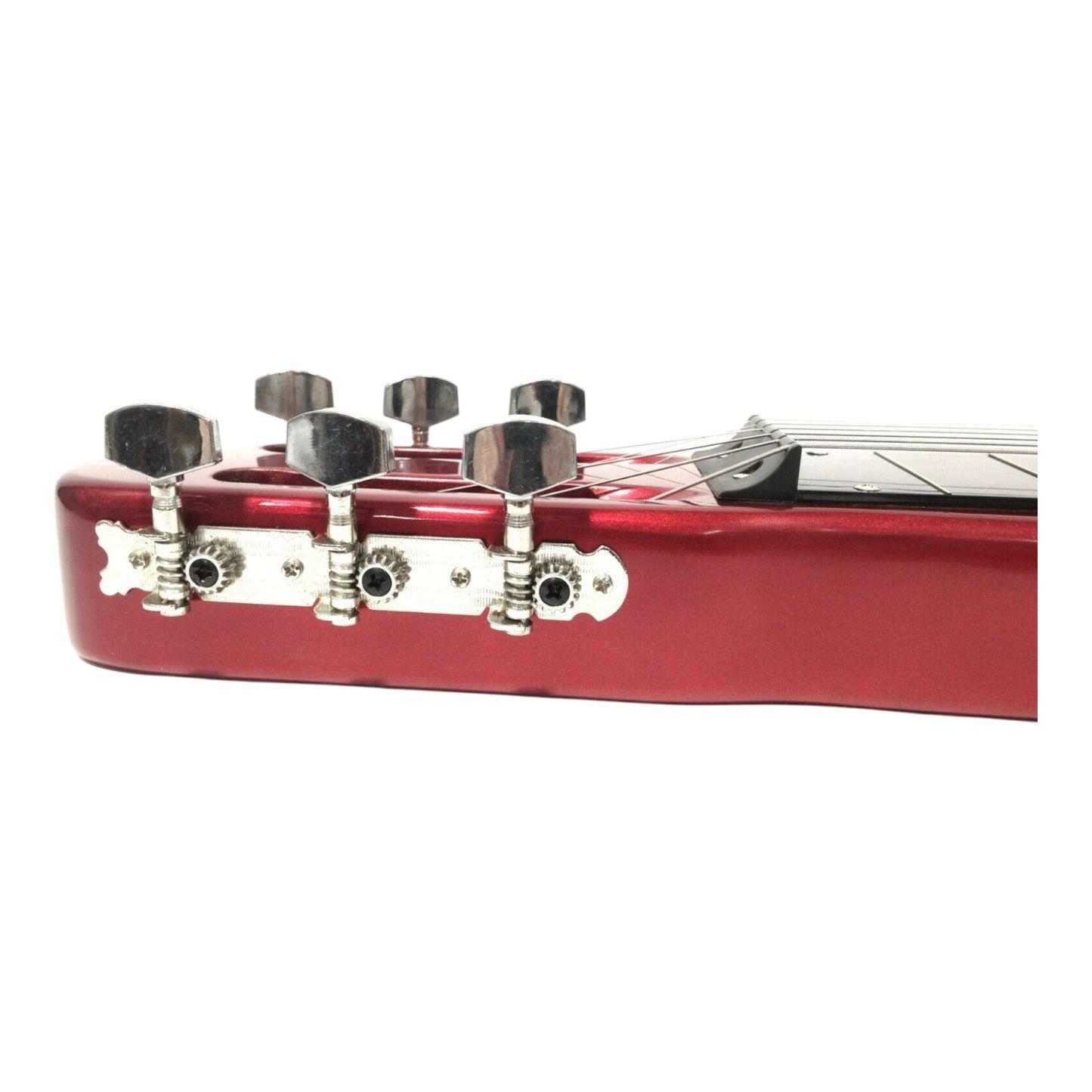 Haze HSLT1930 Metallic Red Lap Steel Electric Guitar + 10W Amp. (Optional)