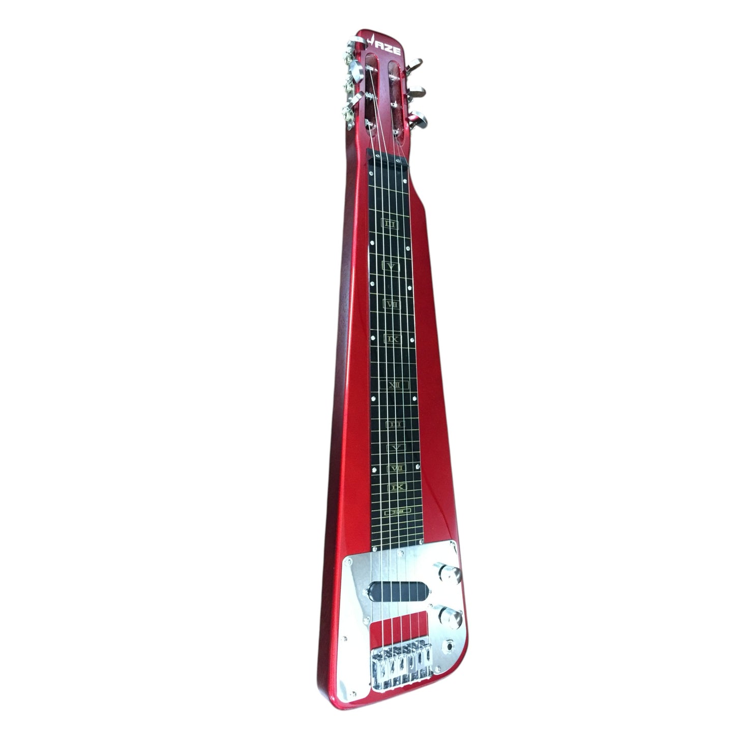 Haze HSLT1930 Metallic Red Lap Steel Electric Guitar + 10W Amp. (Optional)