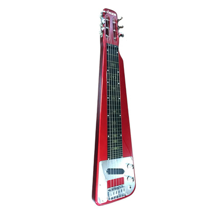 Haze HSLT1930 Metallic Red Lap Steel Electric Guitar + 10W Amp. (Optional)