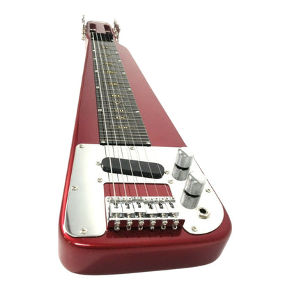 Haze HSLT1930 Metallic Red Lap Steel Electric Guitar + 10W Amp. (Optional)