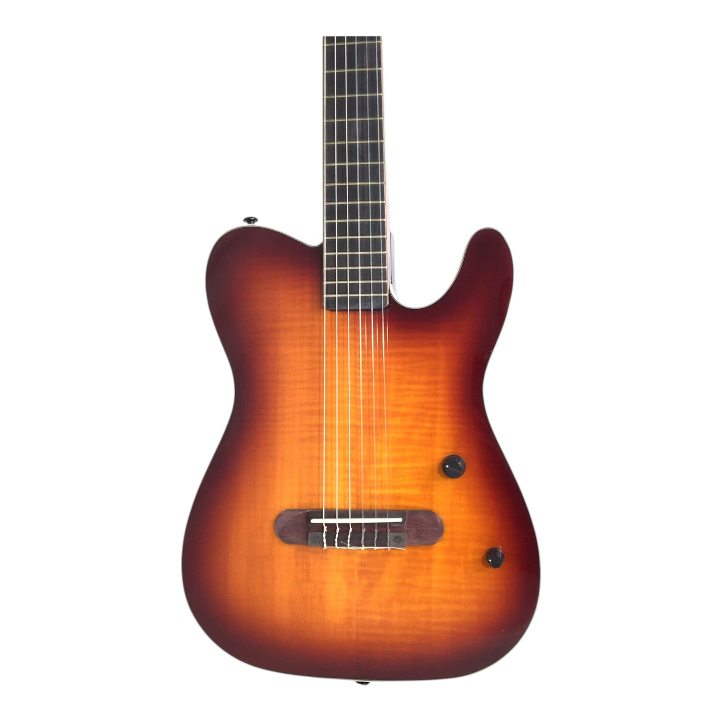 Haze MRC601 Sunburst Nylon String Classical-Electric Guitar with Piezo Pickups