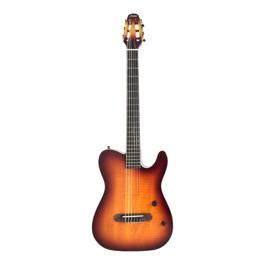 Haze MRC601 Sunburst Nylon String Classical-Electric Guitar with Piezo Pickups