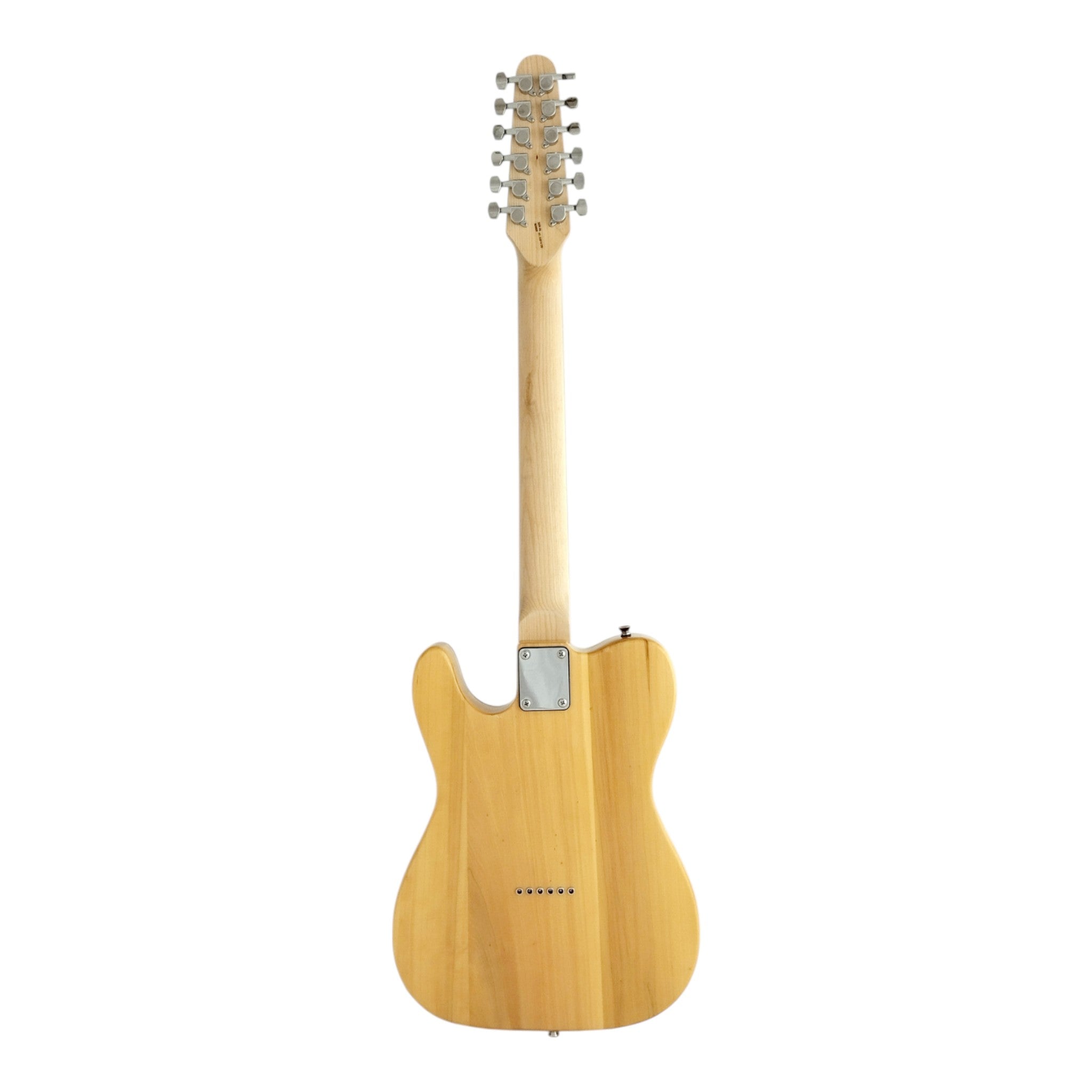 Haze HSTL100 Natural 12-String Electric Guitar with Ash Burl Top