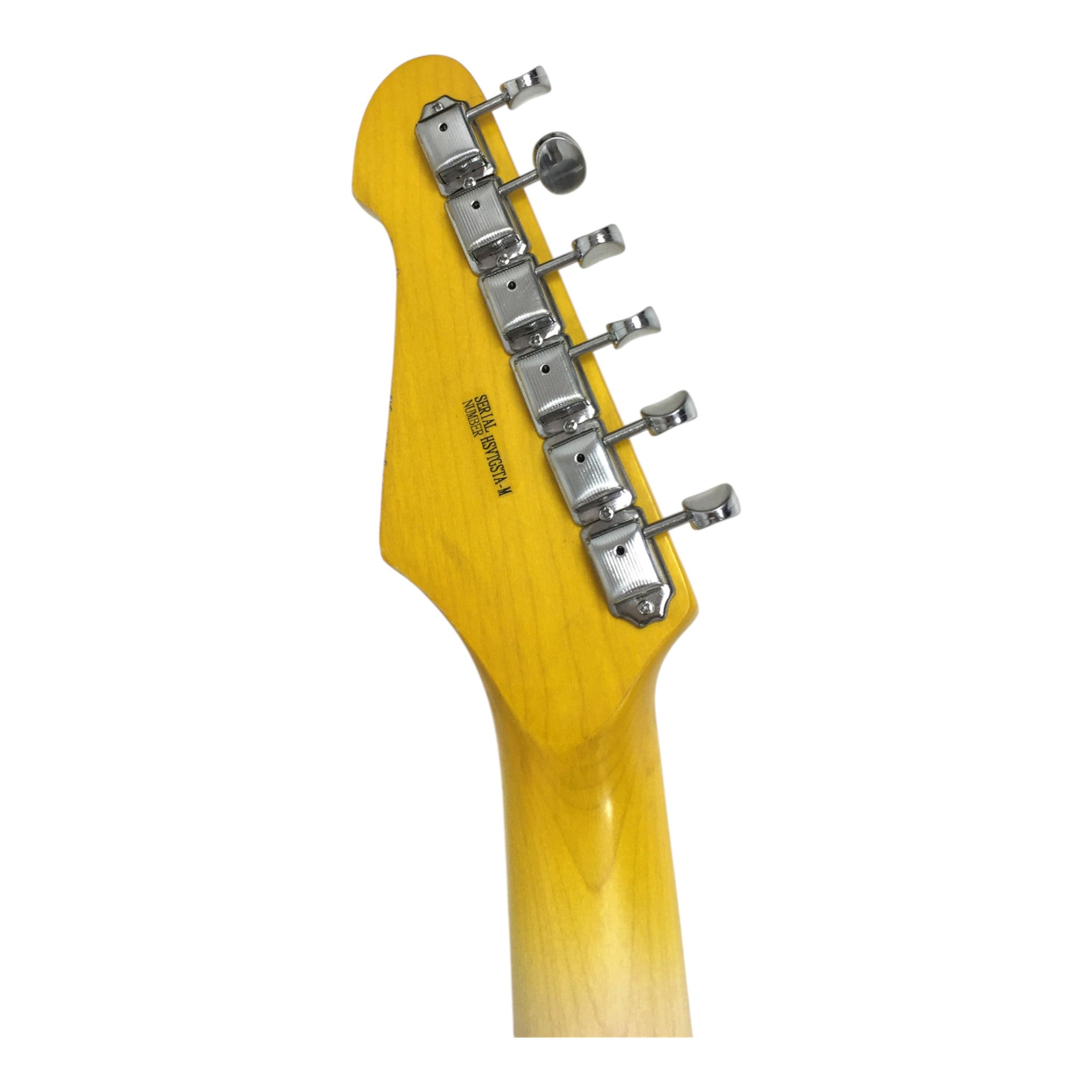 Haze HSVT Daffodil Yellow Relic Electric Guitar with Scalloped Fretboard