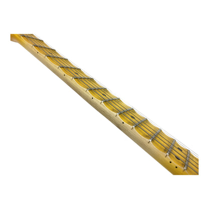 Haze HSVT Daffodil Yellow Relic Electric Guitar with Scalloped Fretboard