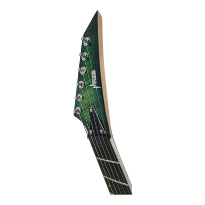 Haze PRESTIGE Quilted Green Electric Guitar with Dual Humbuckers
