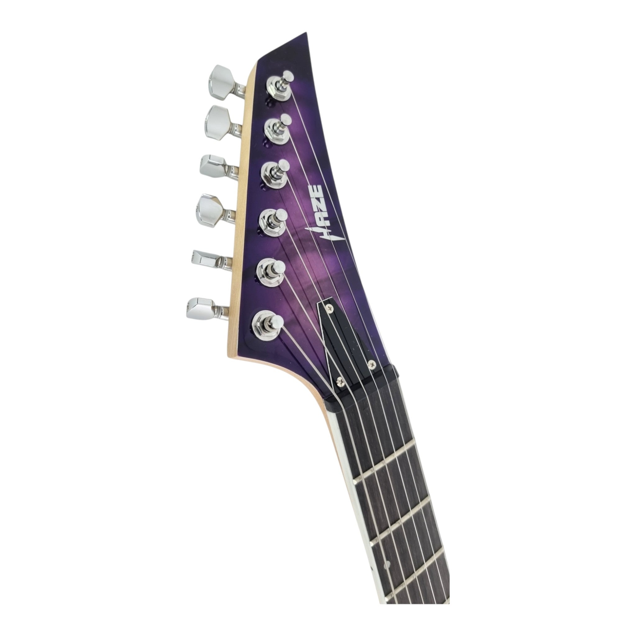 Haze PRESTIGE Quilted Purple Electric Guitar with Dual Humbuckers