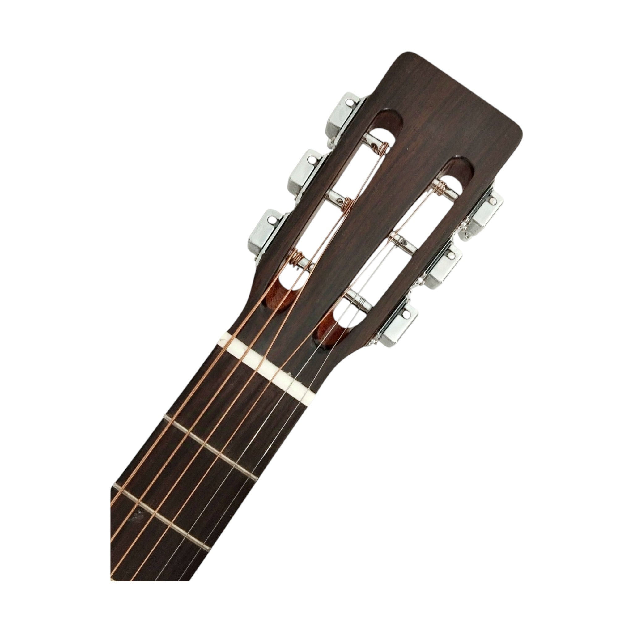 Haze Lotus CREQ Concert Acoustic-Electric Guitar – Solid Cedar Top, Gloss Natural, Abalone Vine Inlay