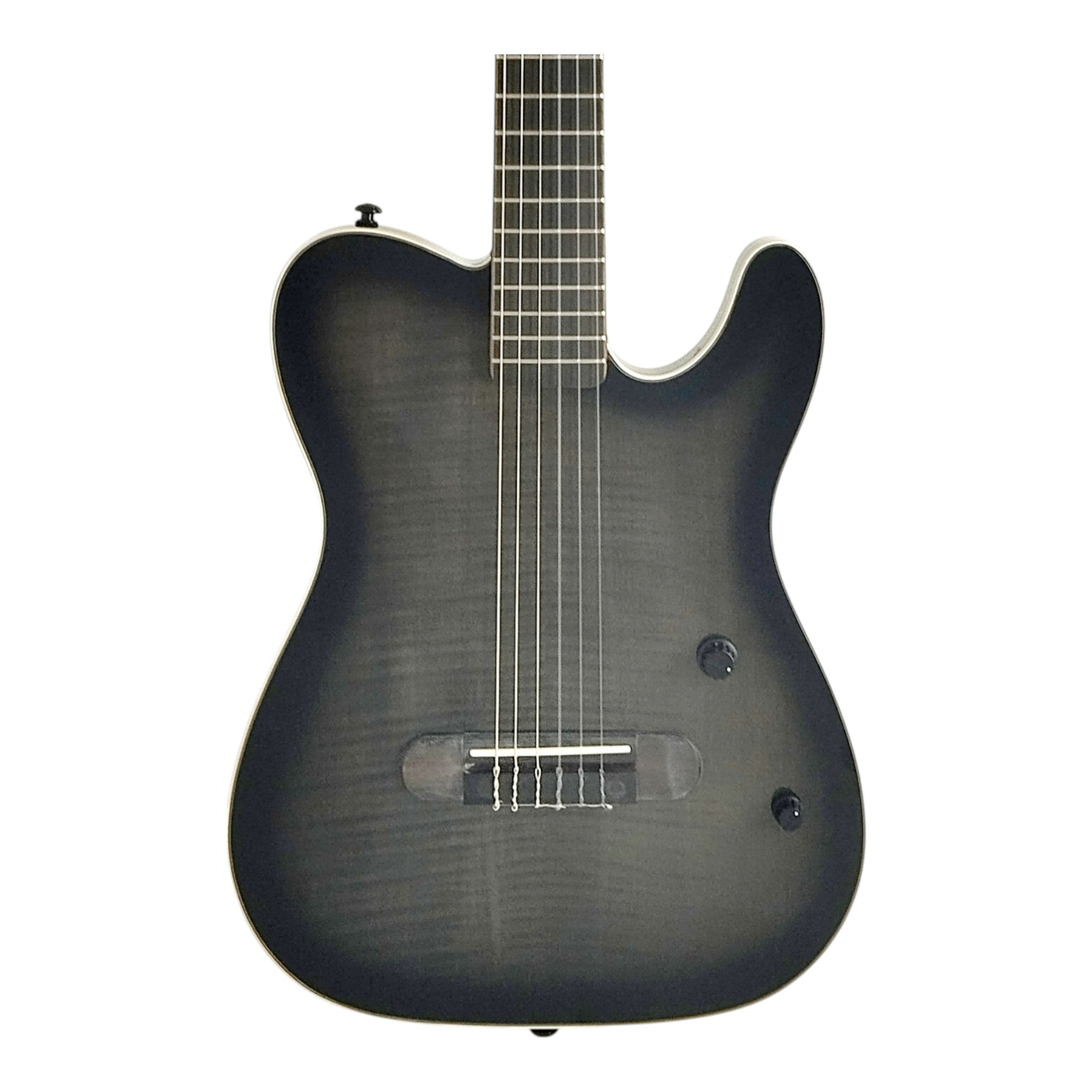 Haze MRC601 Blackburst Nylon String Classical-Electric Guitar with Piezo Pickup