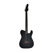 Haze MRE600 Black Silent Electric Guitar with Piezo Pickups