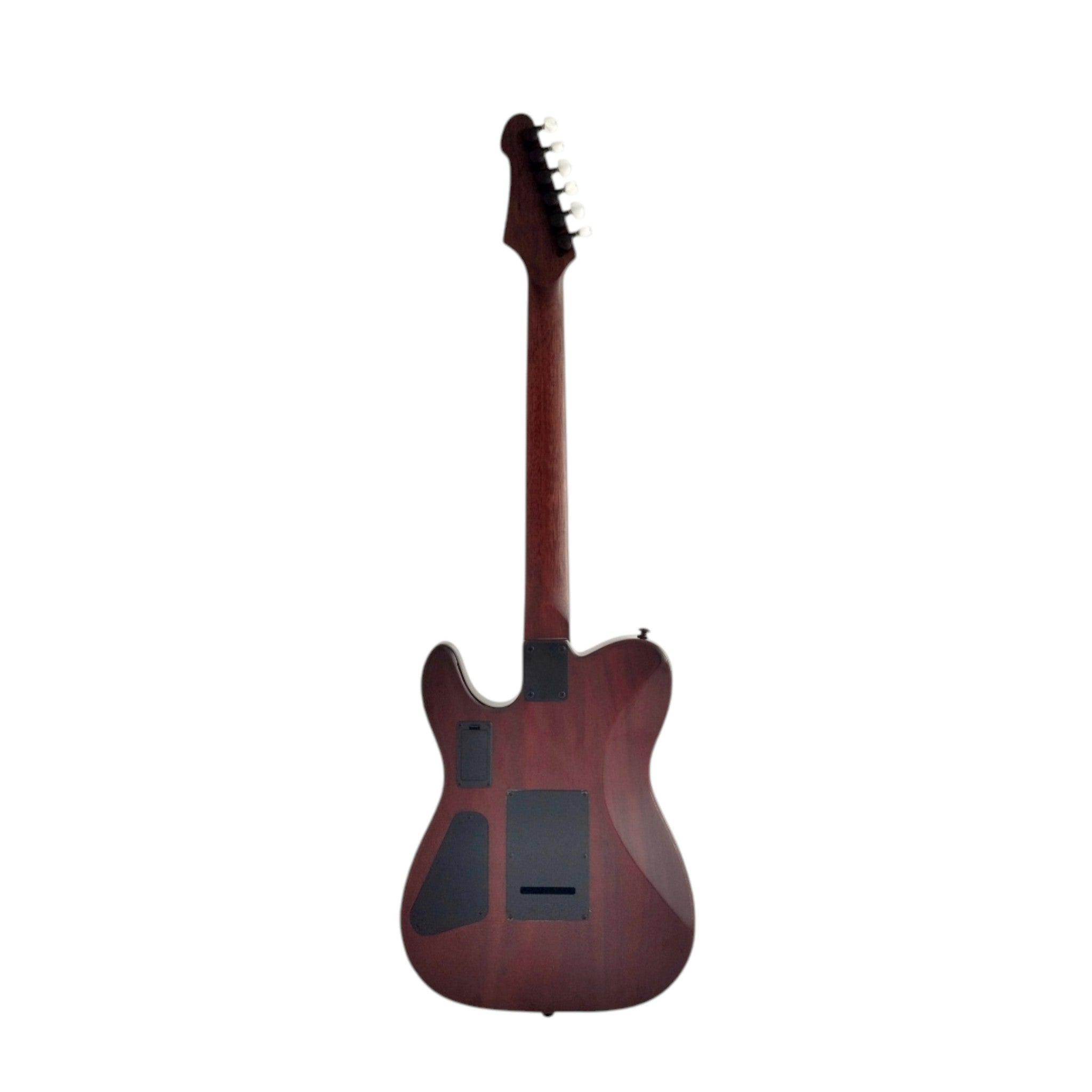 Haze MRE600 Black Silent Electric Guitar with Piezo Pickups