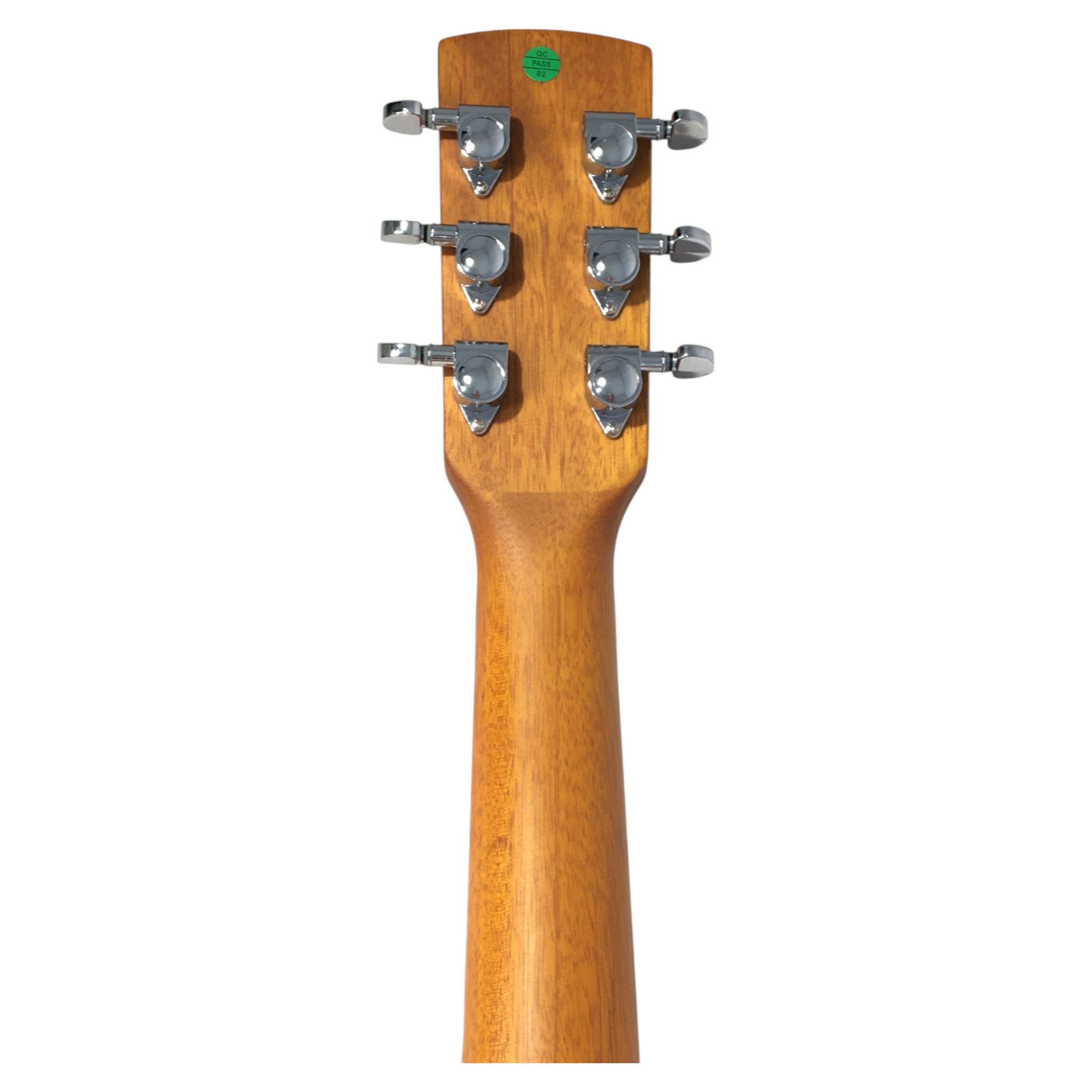 Haze SDG727 Roundneck Resonator Guitar, Flame Maple, with Pickups + Free Gig Bag