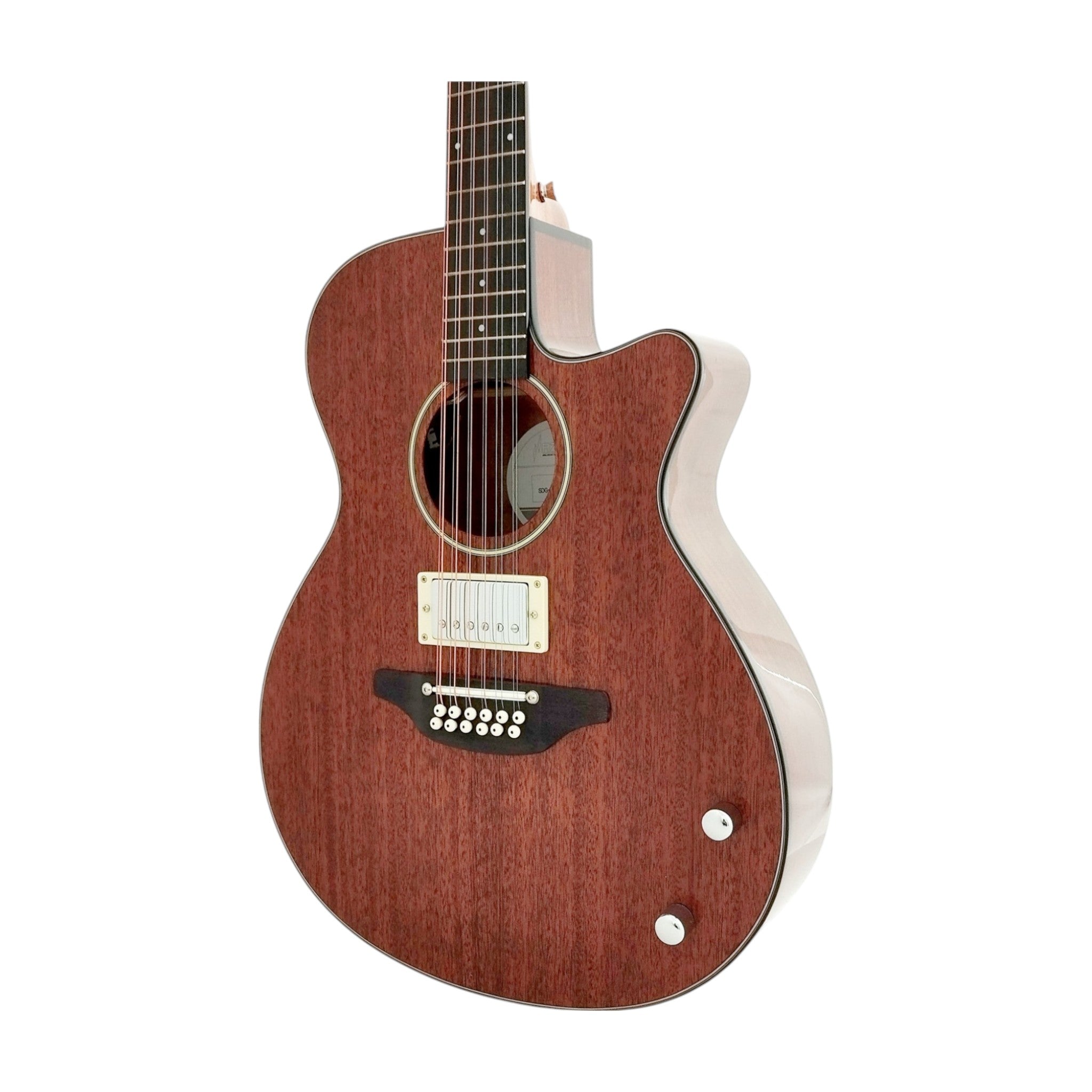 Haze  12-String Hybrid special Acoustic-Electric Guitar - Solid top  Natural SDG82812CHEQSM