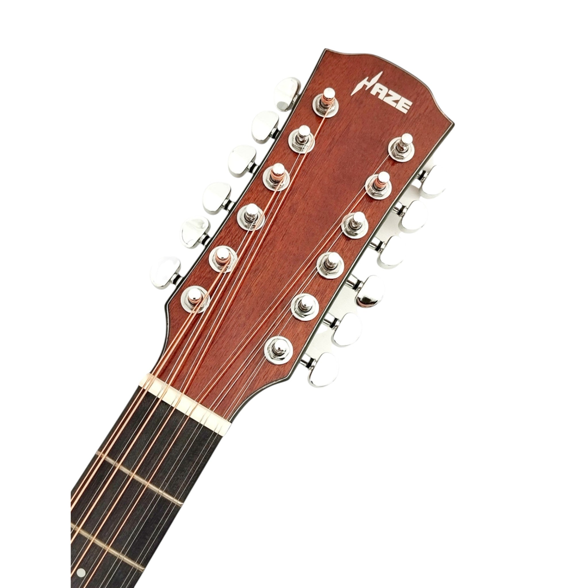 Haze  12-String Hybrid special Acoustic-Electric Guitar - Solid top  Natural SDG82812CHEQSM
