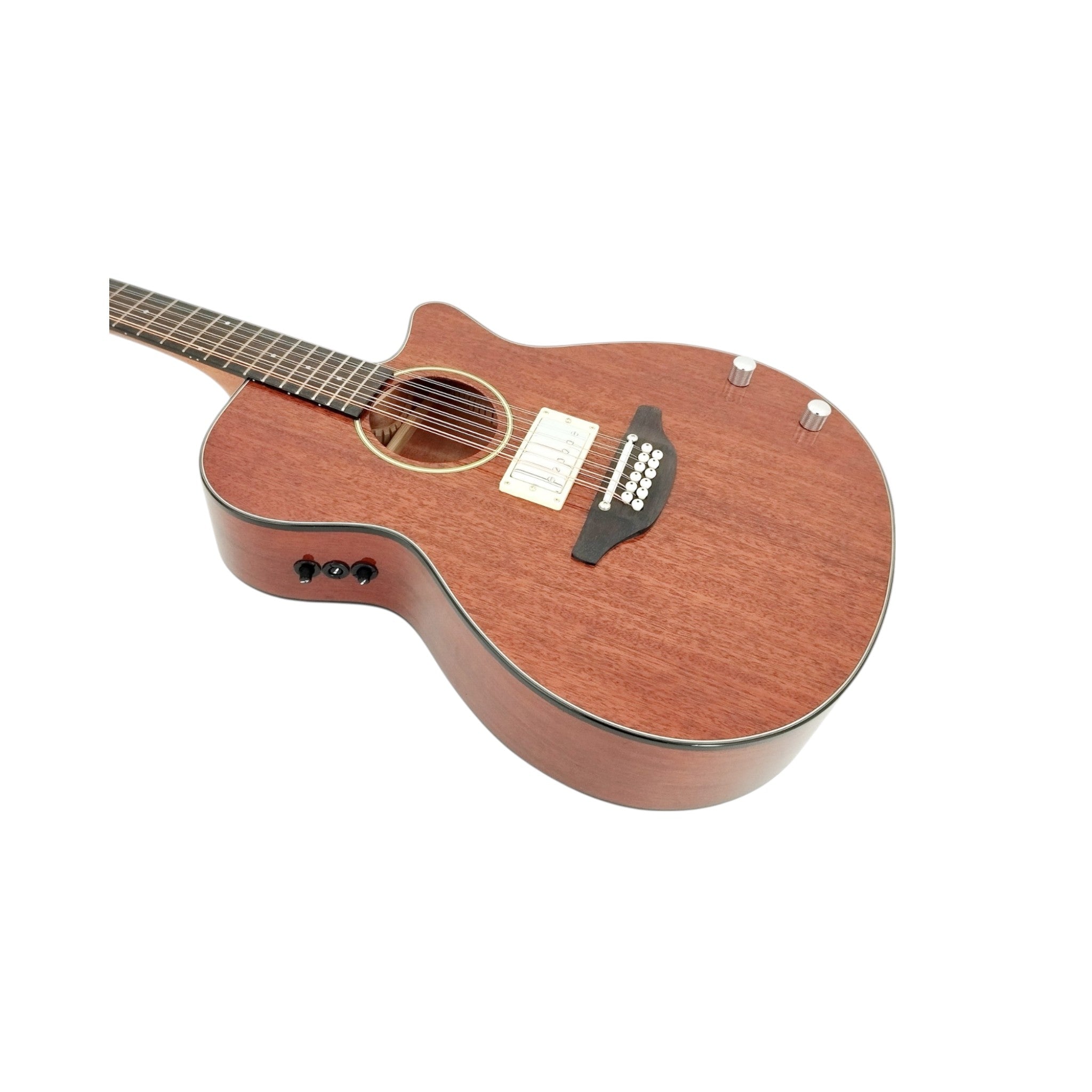 Haze  12-String Hybrid special Acoustic-Electric Guitar - Solid top  Natural SDG82812CHEQSM