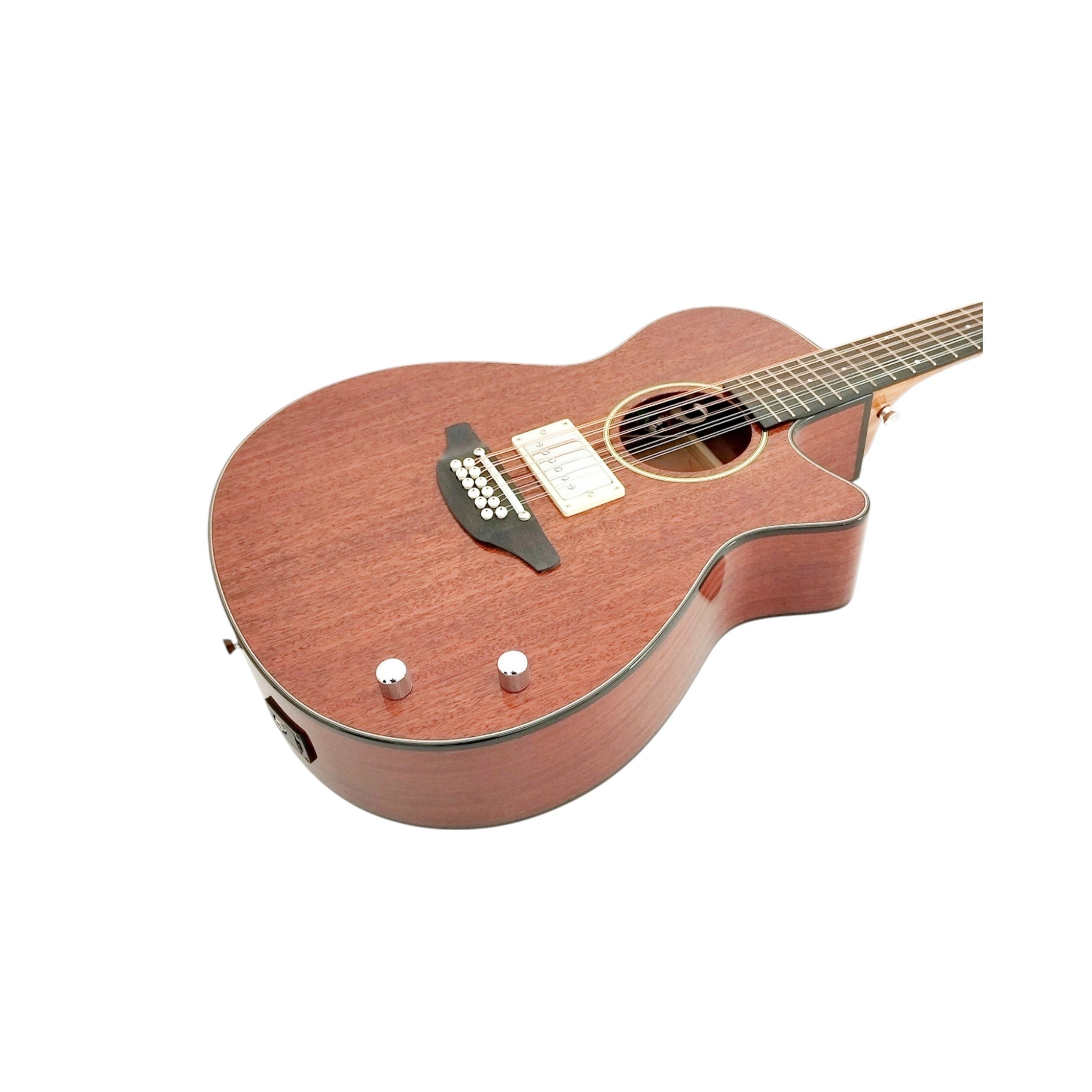 Haze  12-String Hybrid special Acoustic-Electric Guitar - Solid top  Natural SDG82812CHEQSM