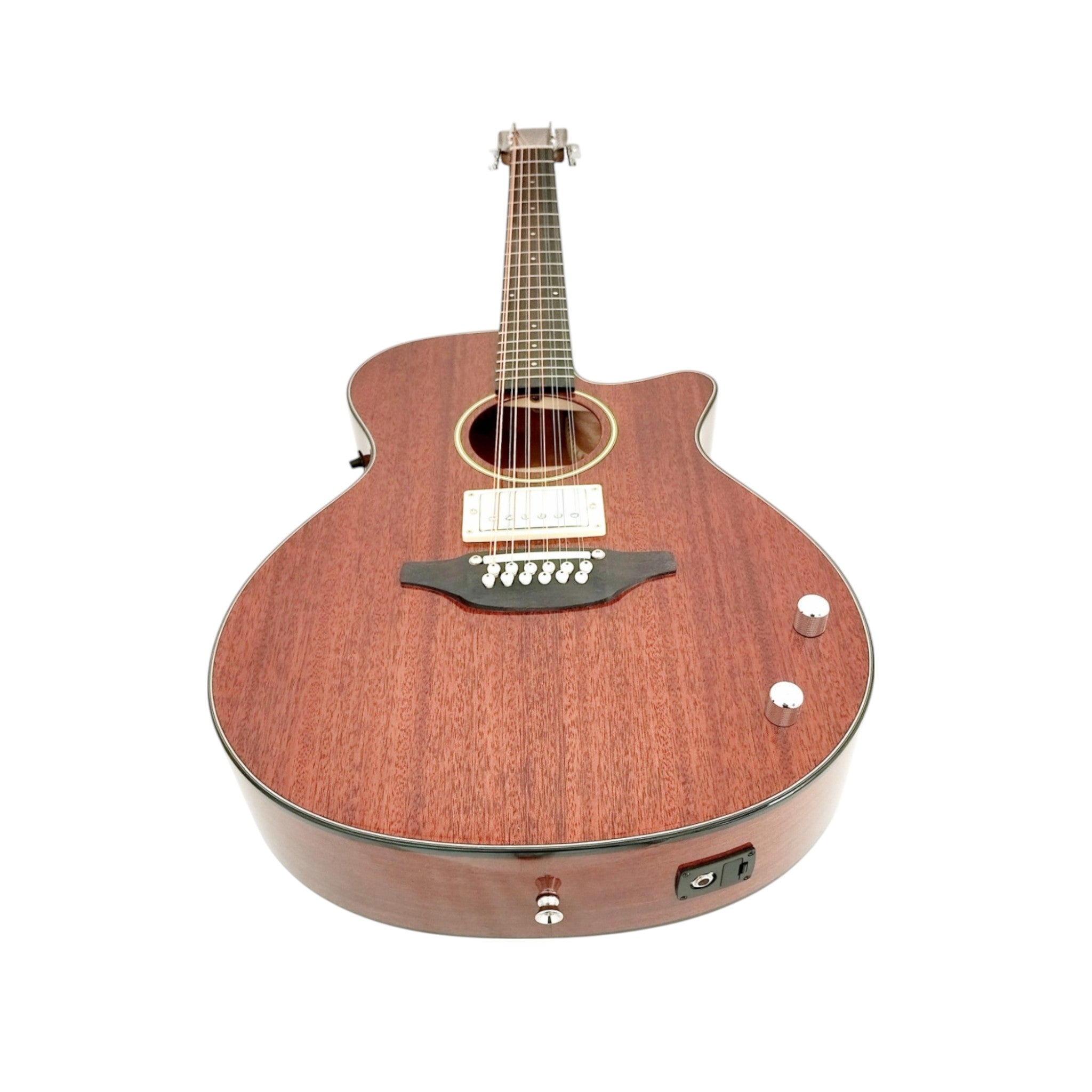 Haze  12-String Hybrid special Acoustic-Electric Guitar - Solid top  Natural SDG82812CHEQSM