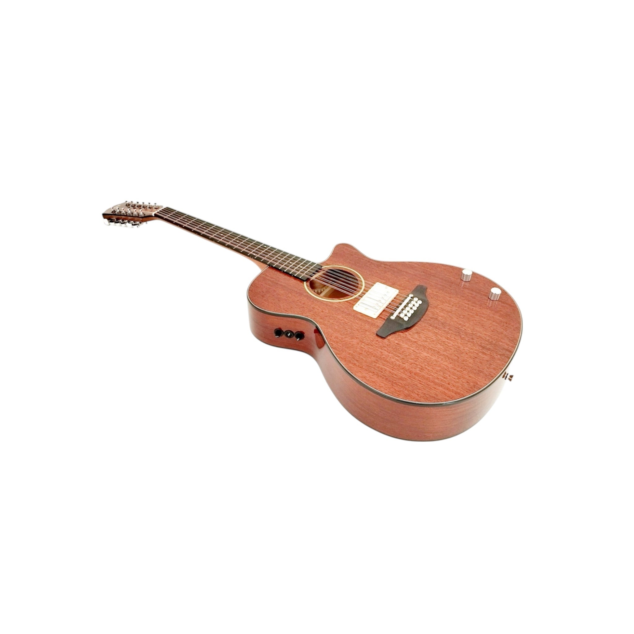 Haze  12-String Hybrid special Acoustic-Electric Guitar - Solid top  Natural SDG82812CHEQSM