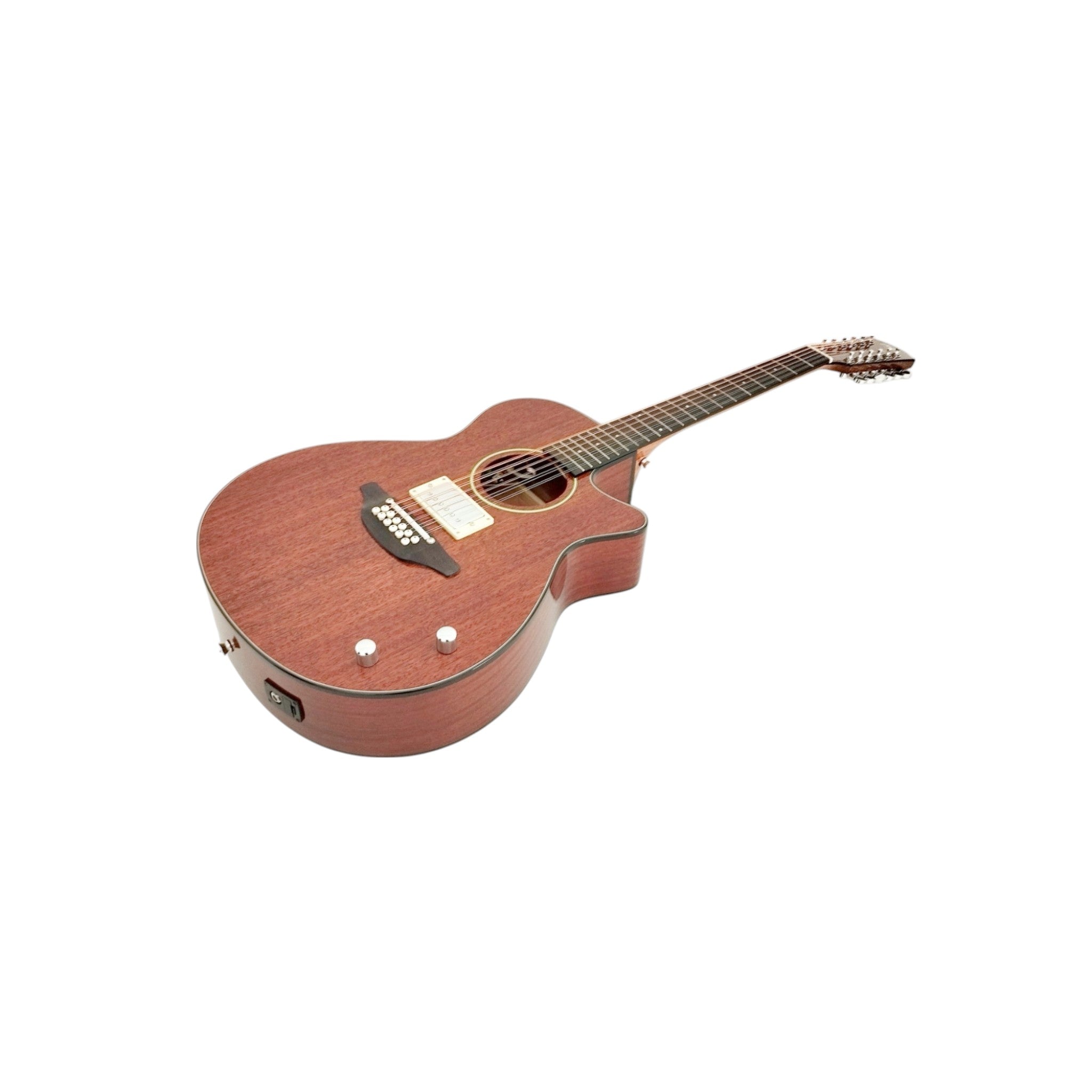 Haze  12-String Hybrid special Acoustic-Electric Guitar - Solid top  Natural SDG82812CHEQSM