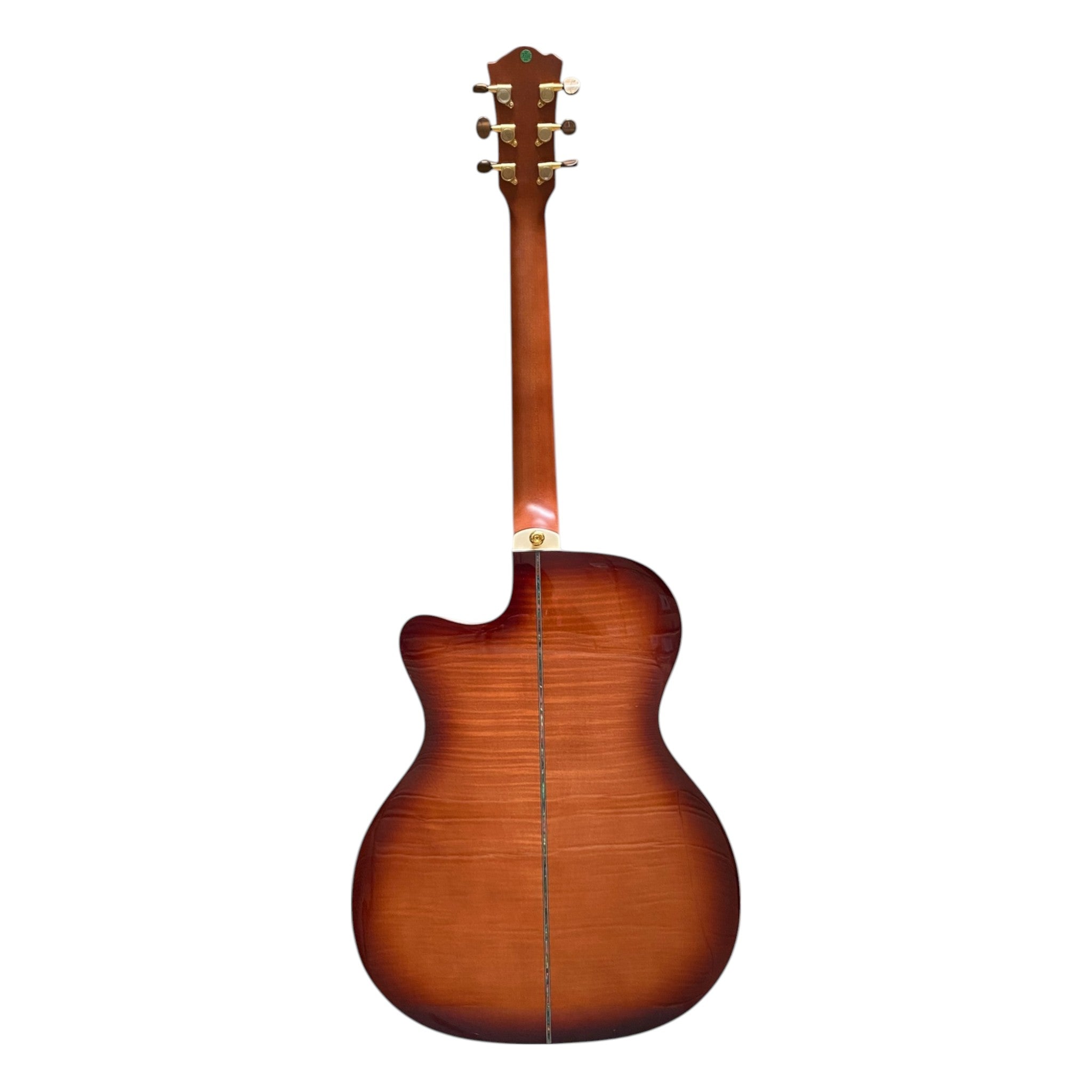 Haze SDG837 Smart Acoustic-Electric Guitar – Flame Maple, Gloss Sunburst, Built-In Reverb & Chorus