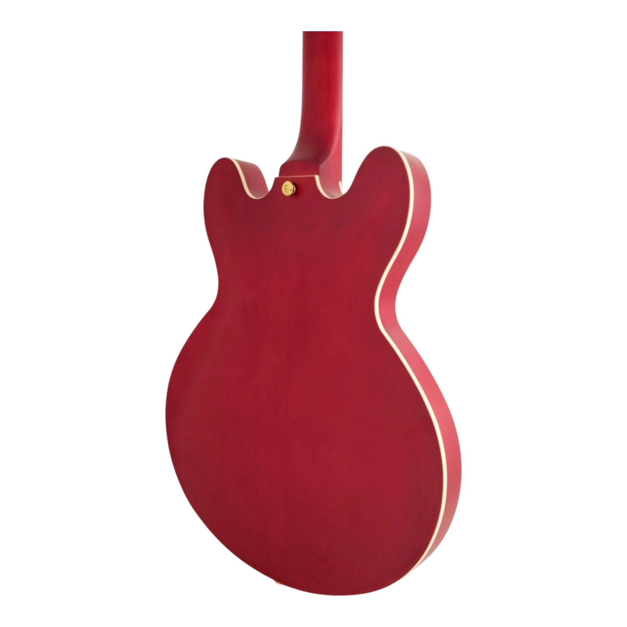 Haze SEG1975 Red Semi-Hollow Electric Guitar with Bigsby Tremolo