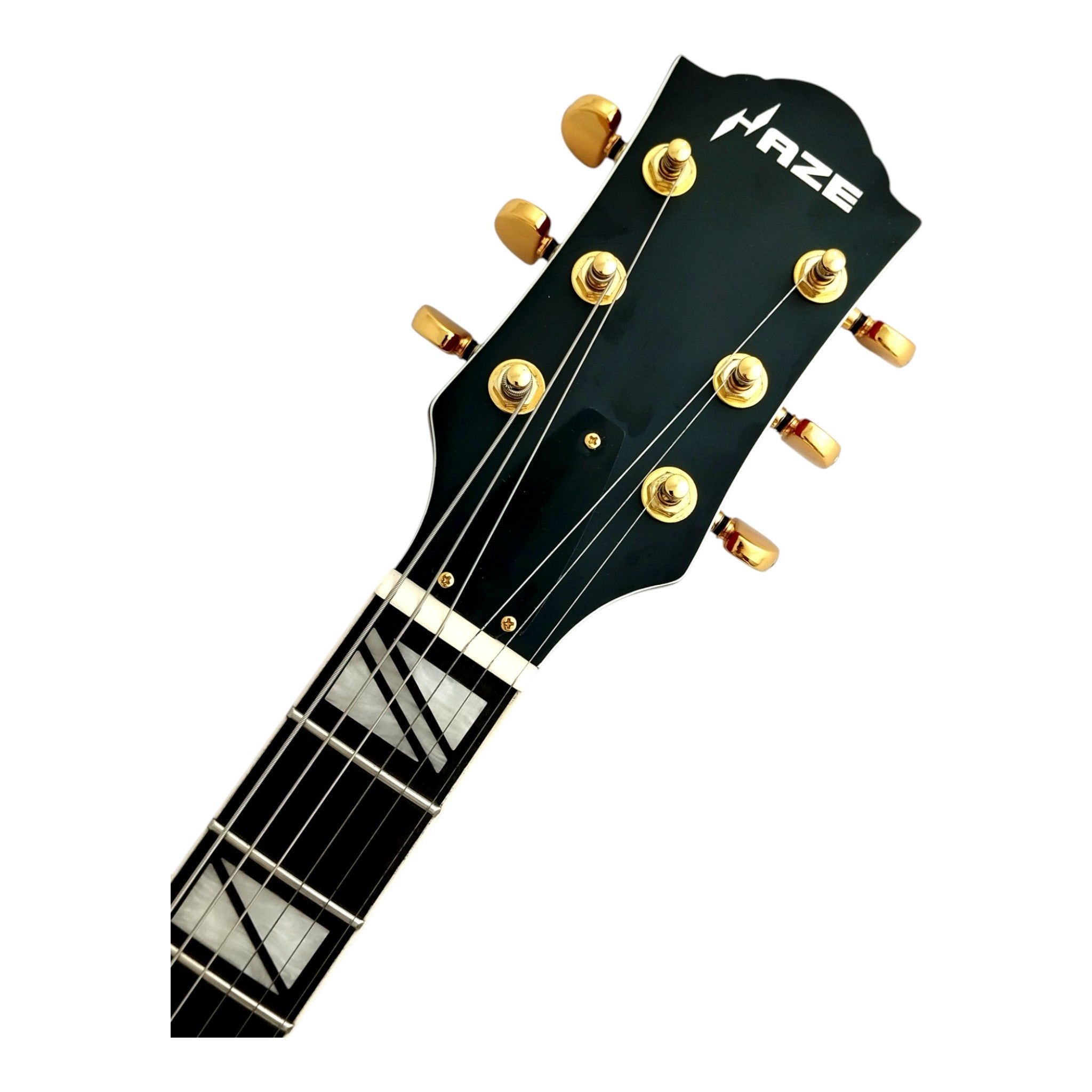 Haze SEG1975 Red Semi-Hollow Electric Guitar with Bigsby Tremolo