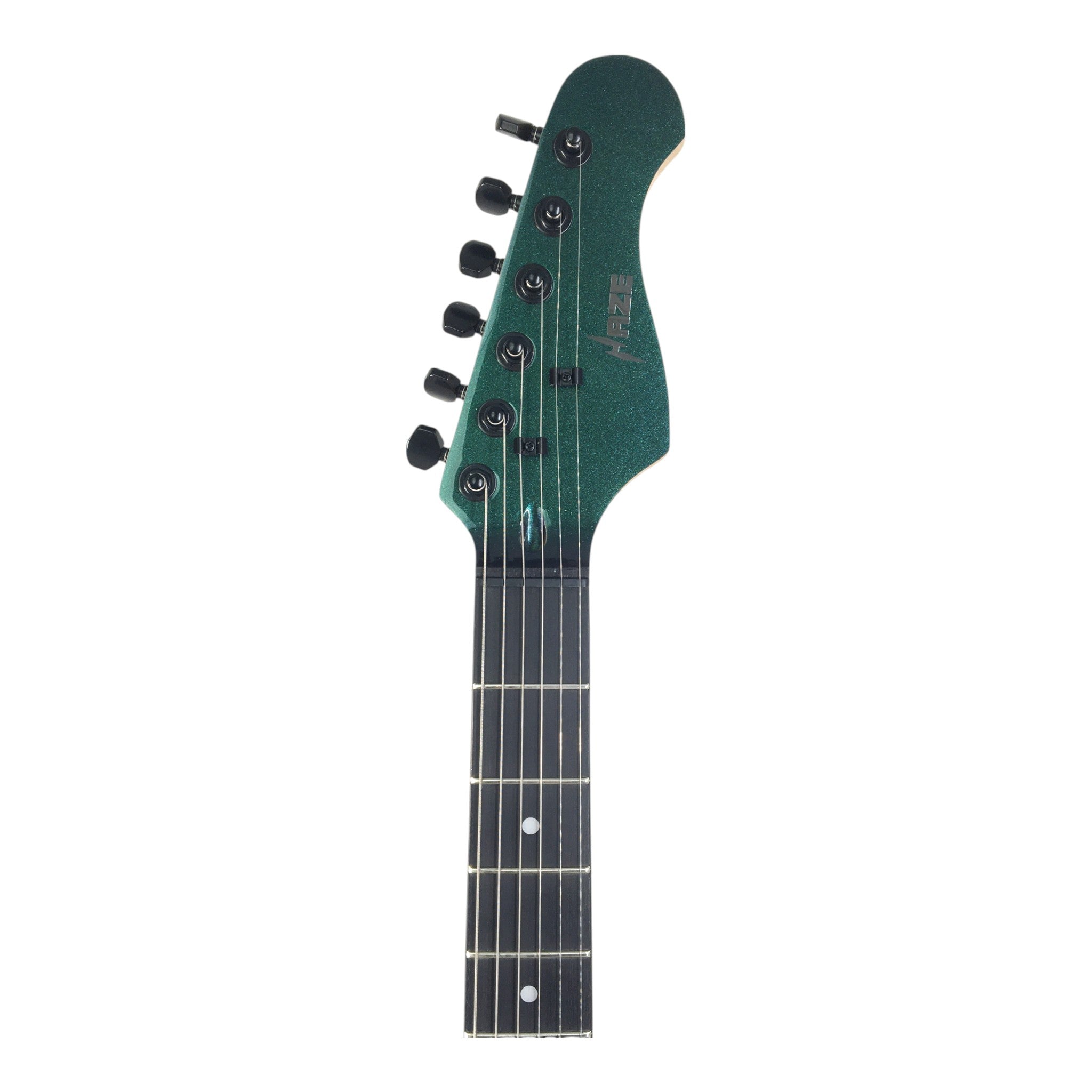 Haze SEG211 Chameleon Green/Purple HST Electric Guitar + 10W Amp. (Optional)