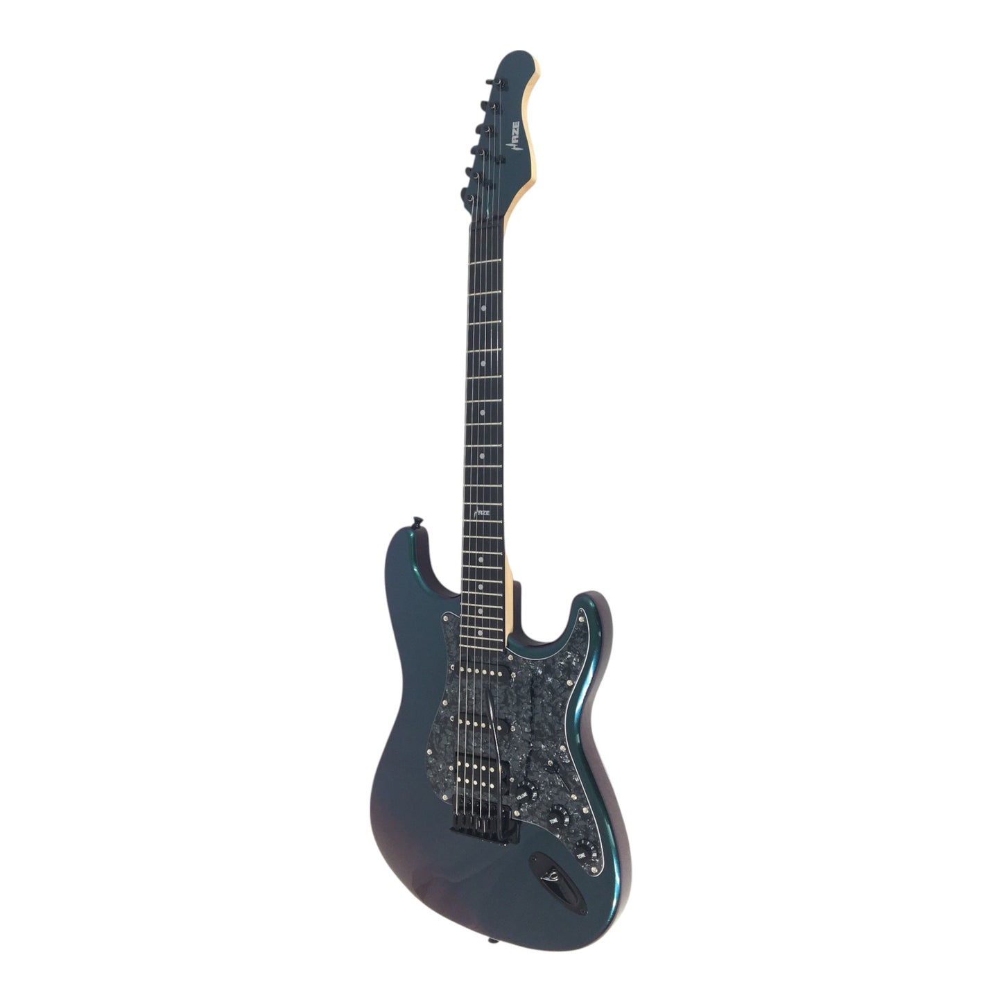 Haze SEG211 Chameleon Green/Purple HST Electric Guitar + 10W Amp. (Optional)