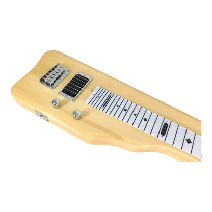 Haze SEG217N Natural Lap Steel Electric Guitar with Split Coil and Humbuckers