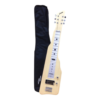 Haze SEG217N Natural Lap Steel Electric Guitar with Split Coil and Humbuckers