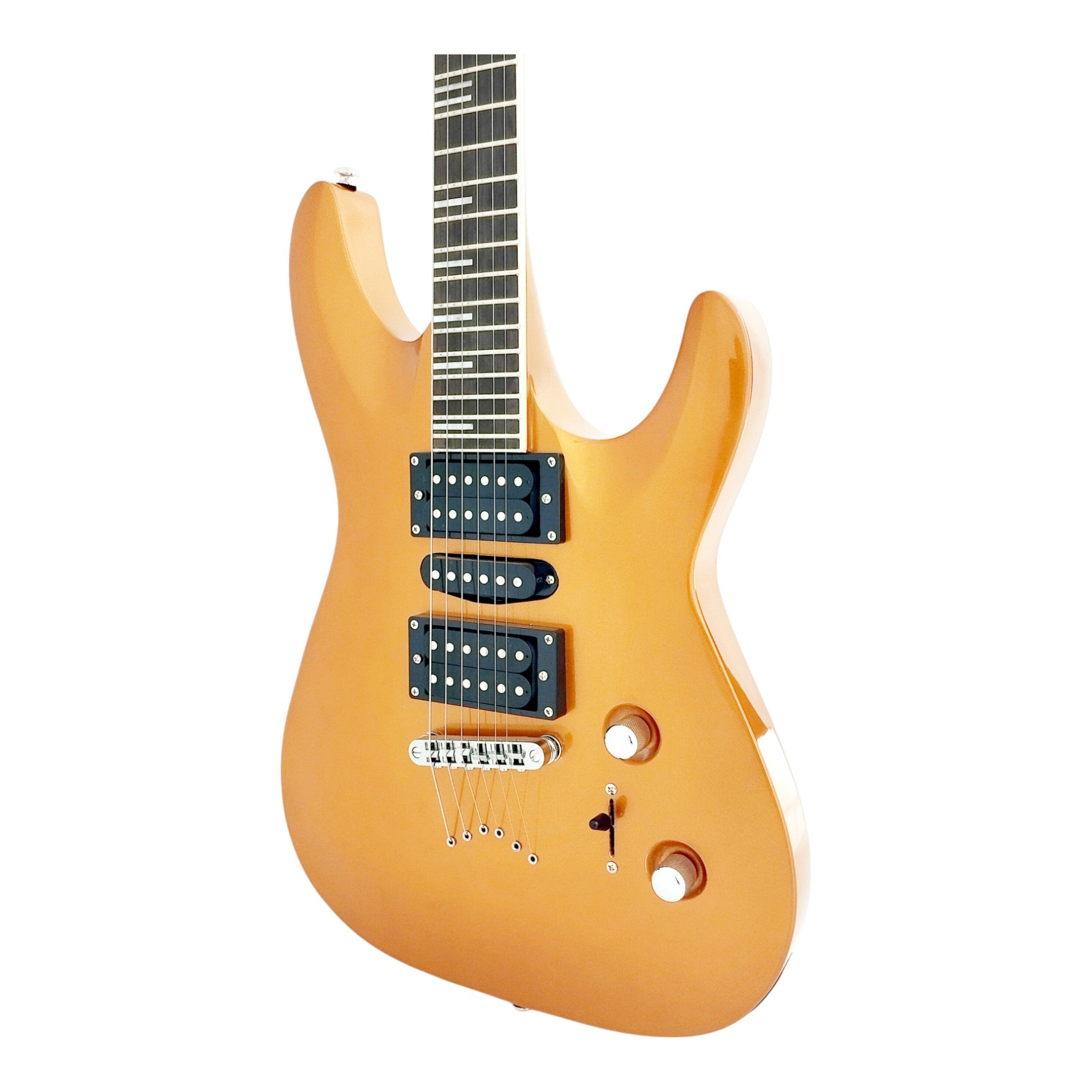 Haze SEG258 Golden Electric Guitar with HSH Pickups