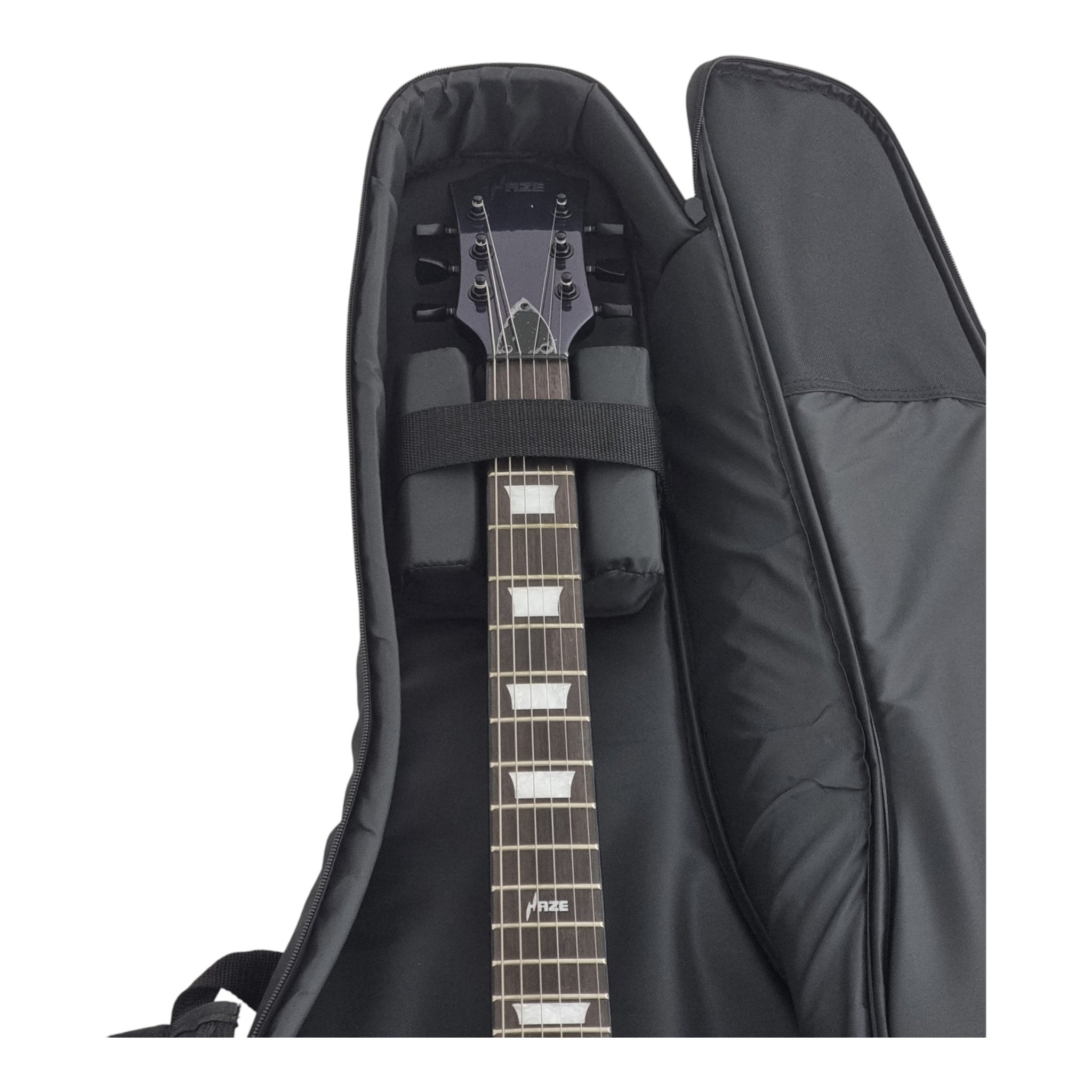 Haze SEG277V Chameleon Green/Purple Electric Guitar with Dual Humbuckers